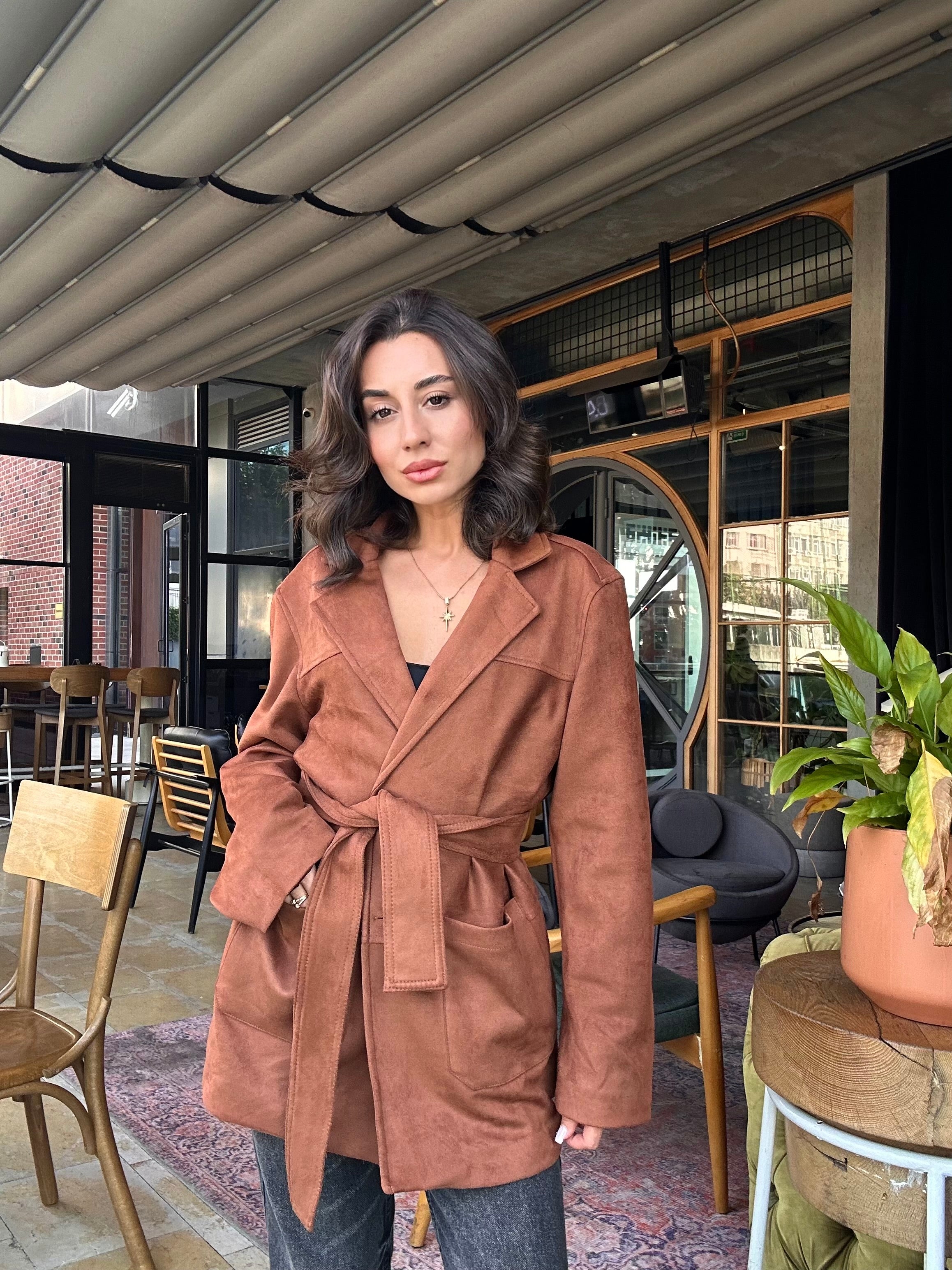 Urban Suede Blazer Ceket