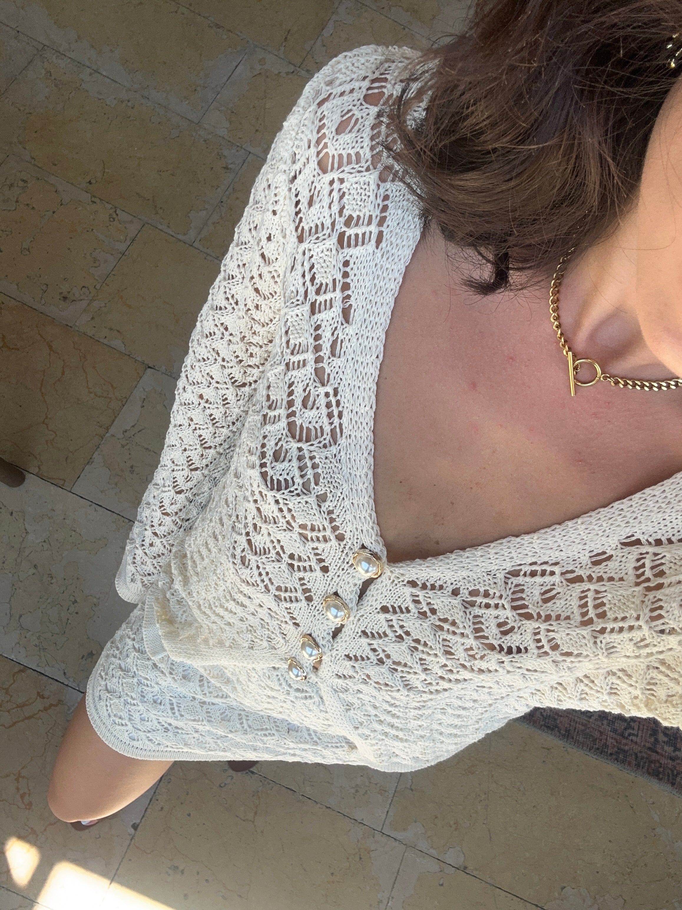 İnci Düğme Detaylı Takım