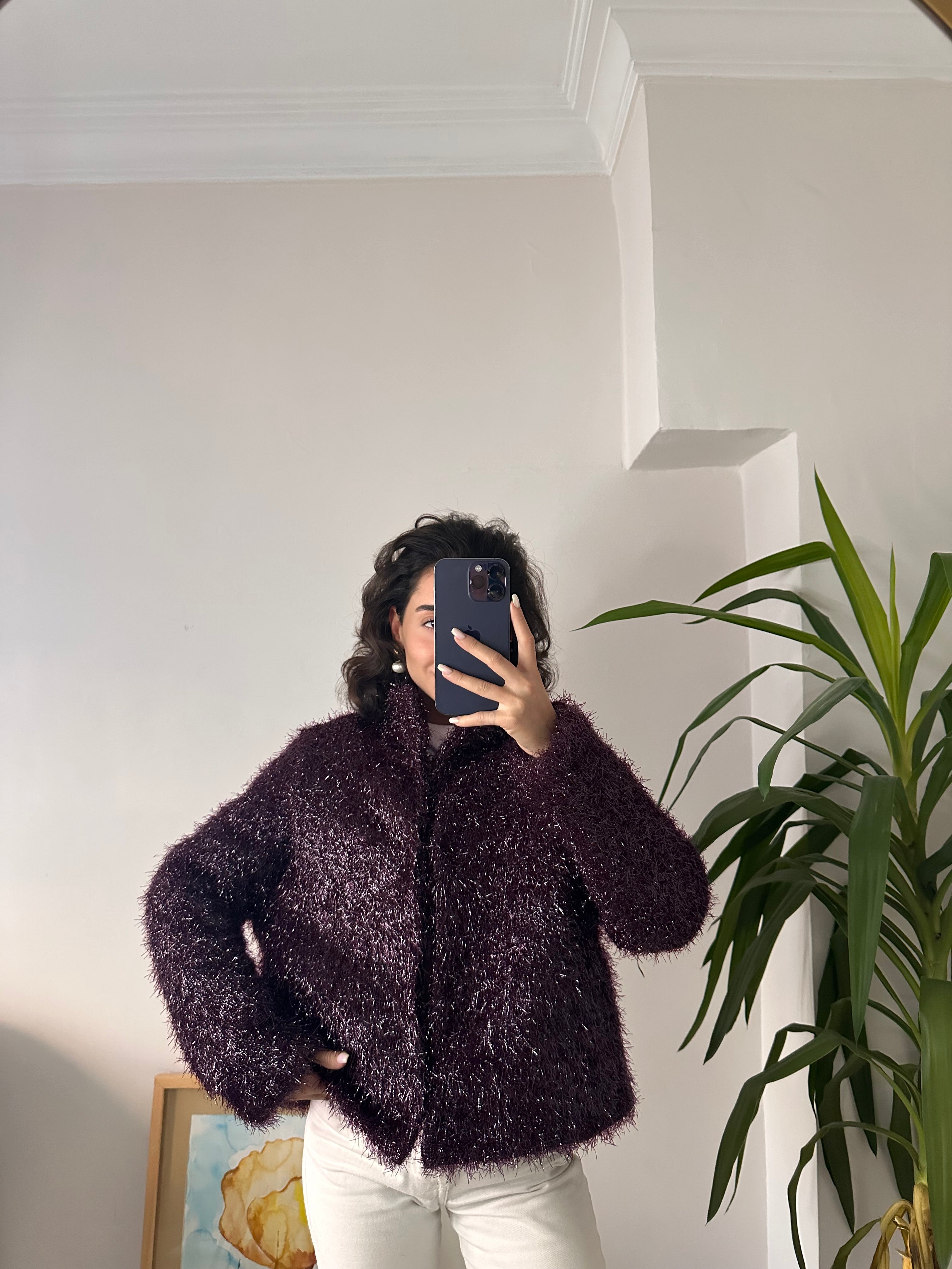 Kırçıllı Bordo Ceket