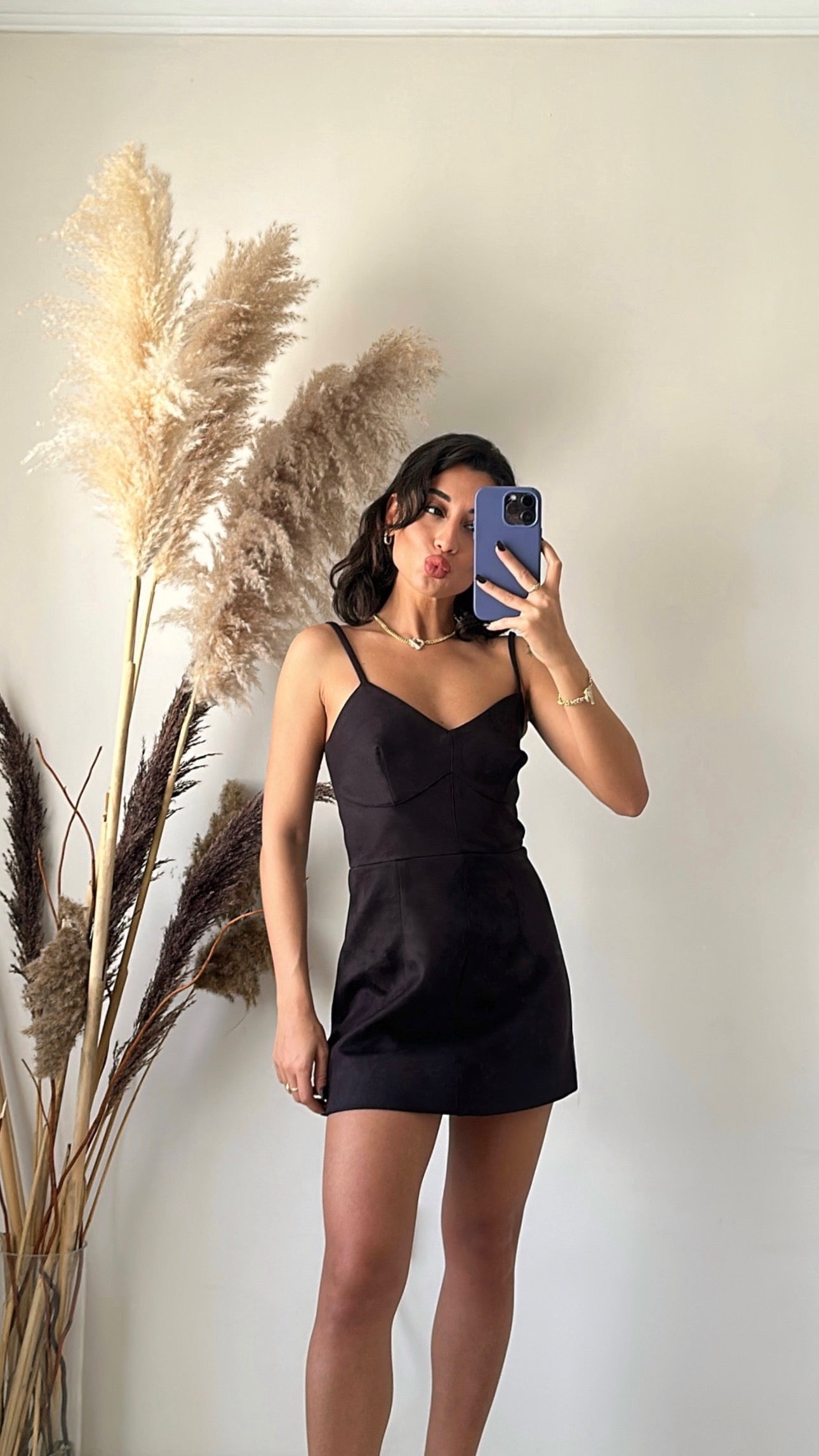 Noire Suede Ceket Elbise Takım