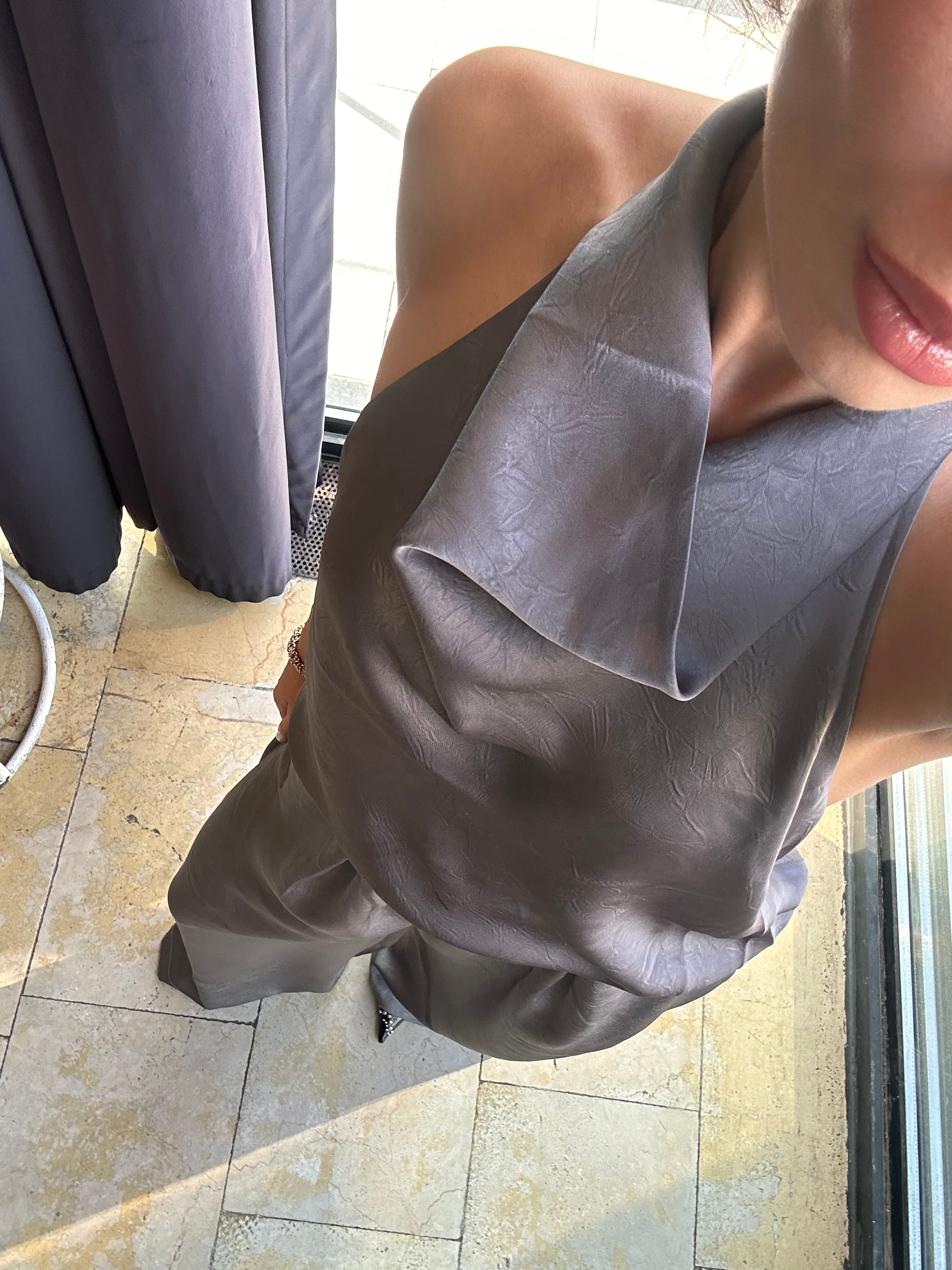 Saten Bluz Pantolon Takım