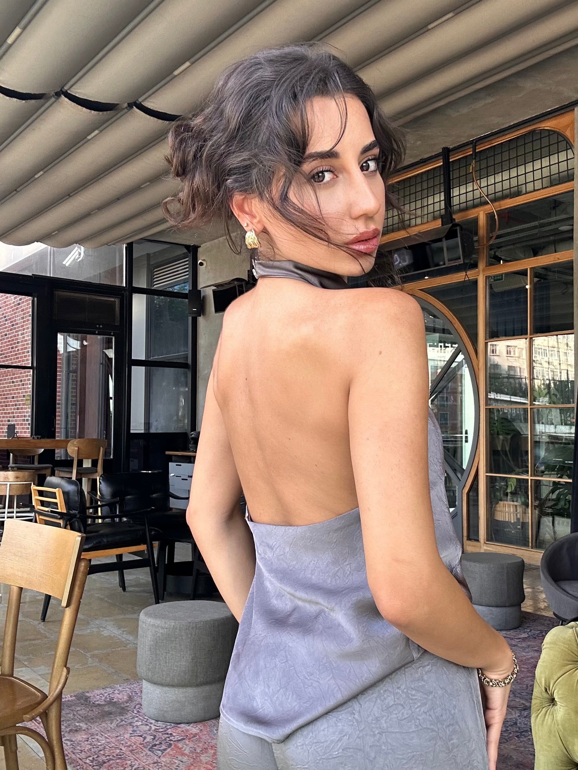Saten Bluz Pantolon Takım