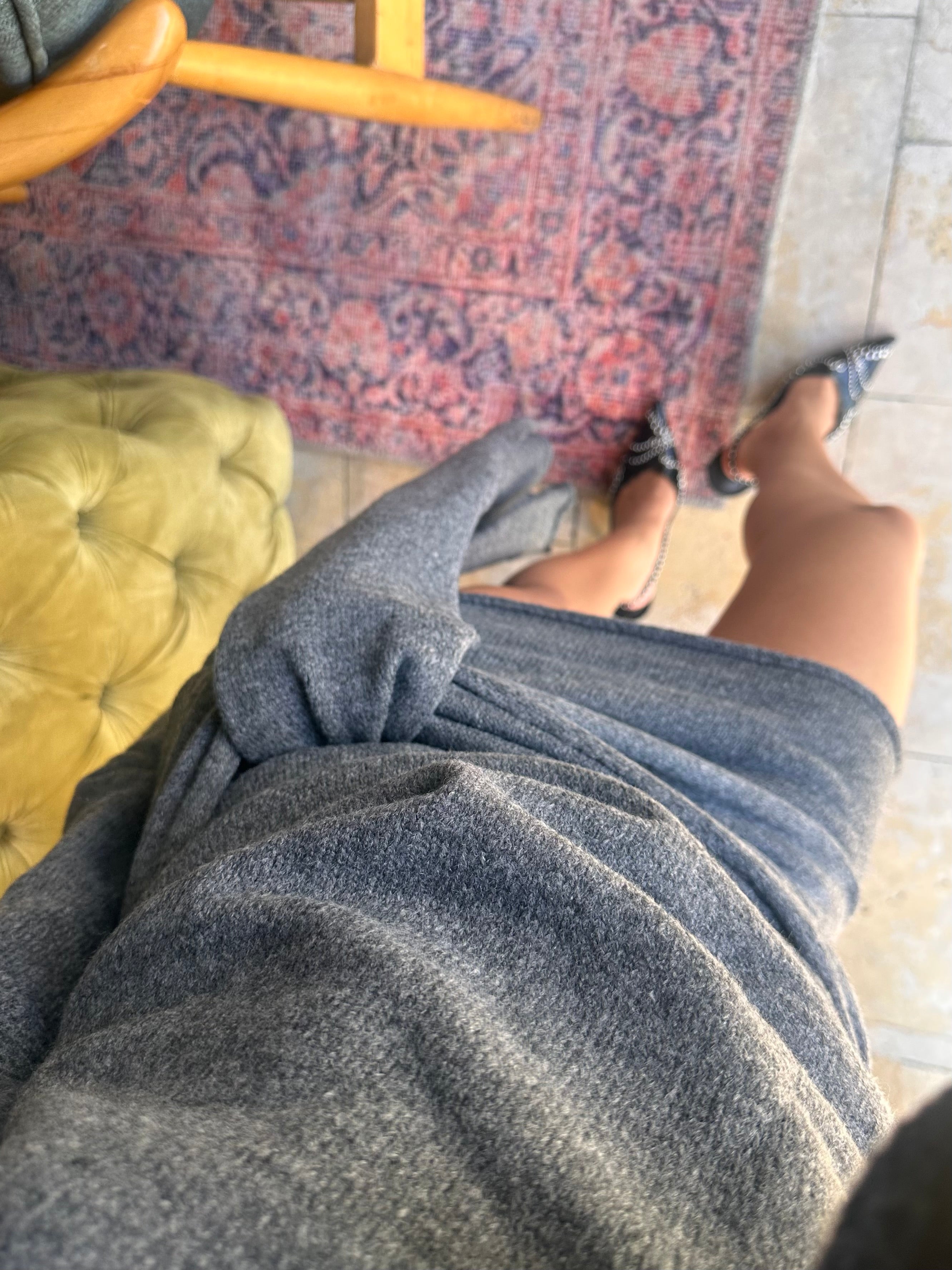 Şal Detaylı Elbise