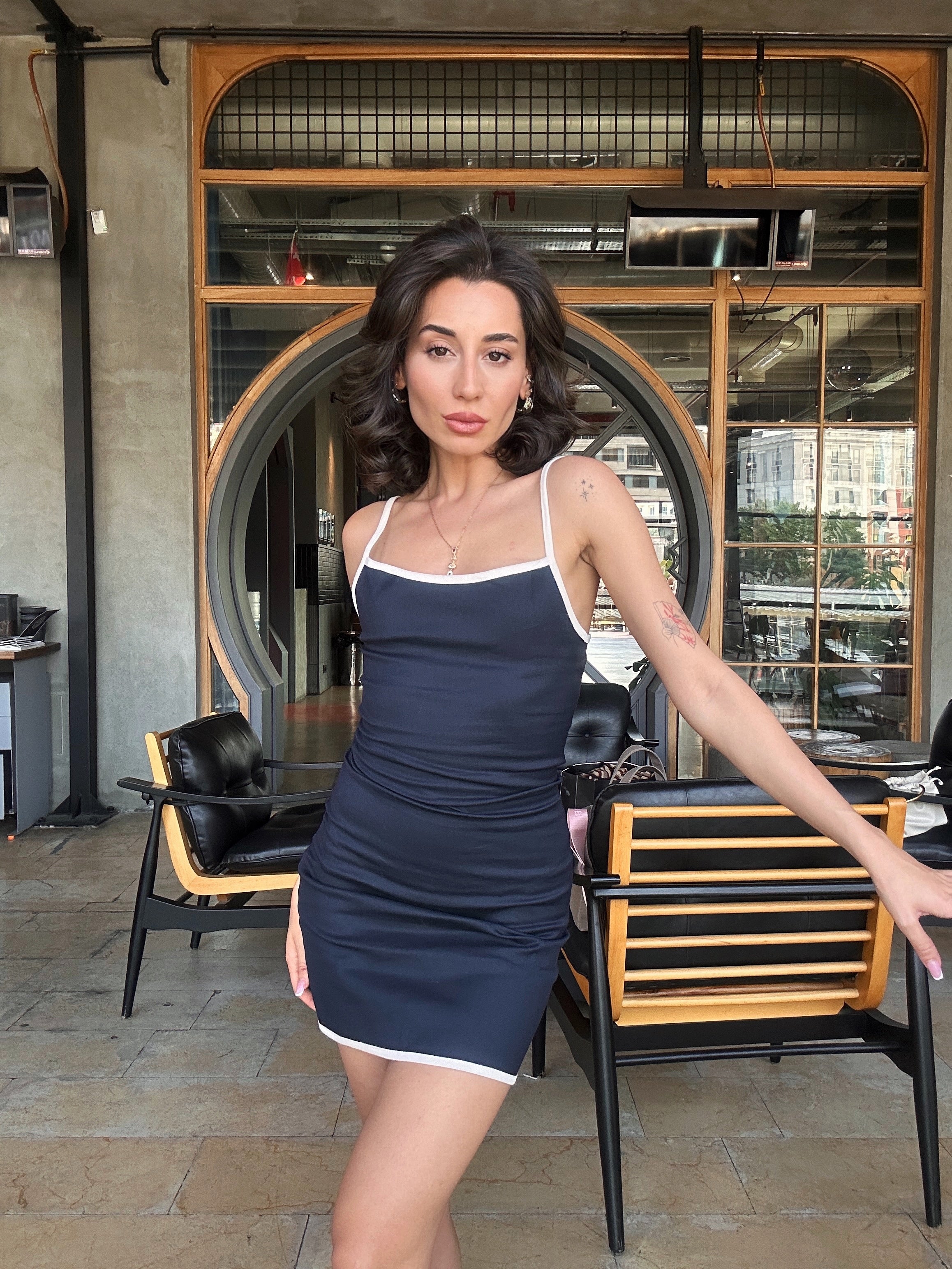 Askılı Basic Mini Elbise