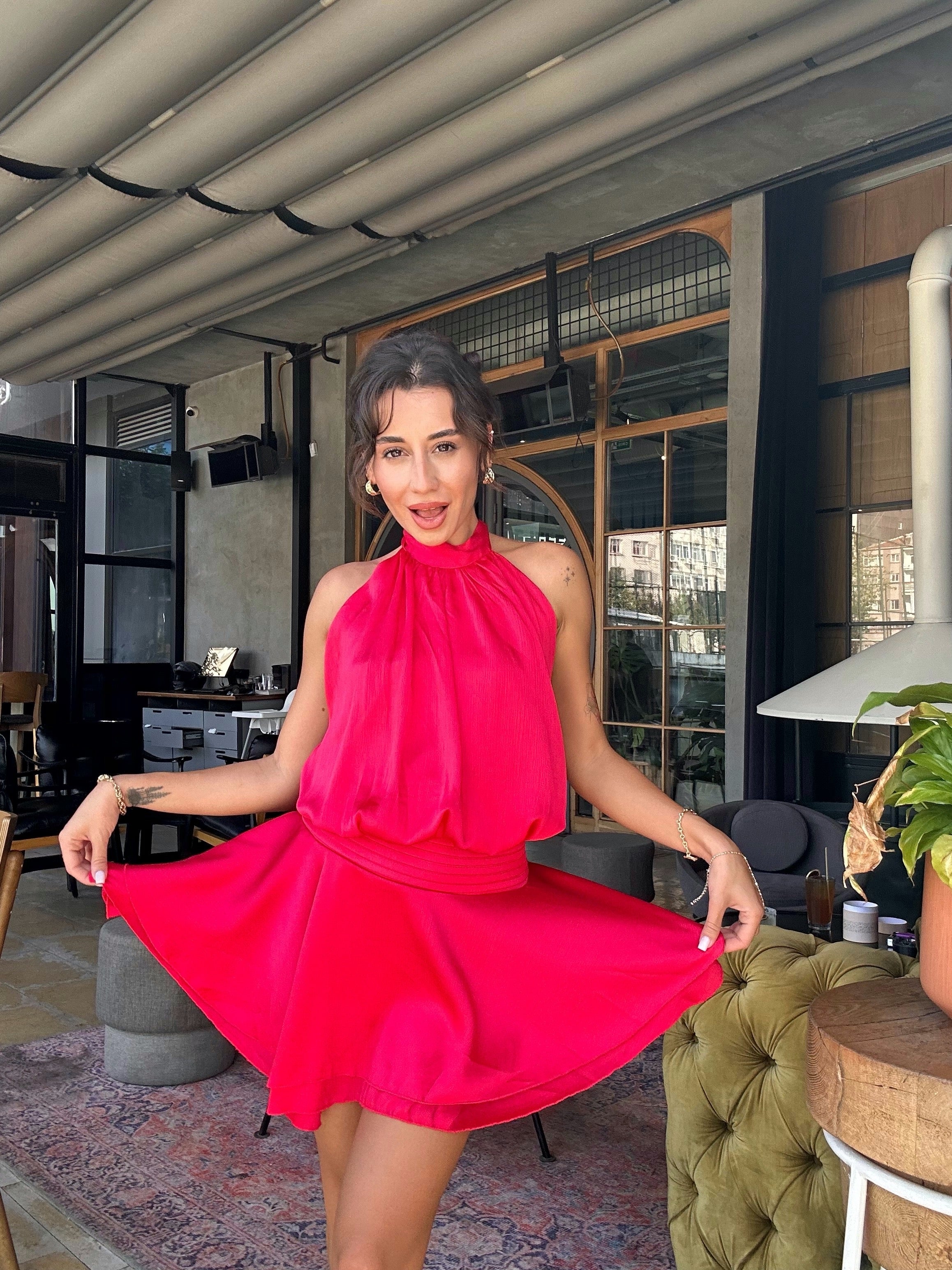 Velvet Breeze Mini Elbise