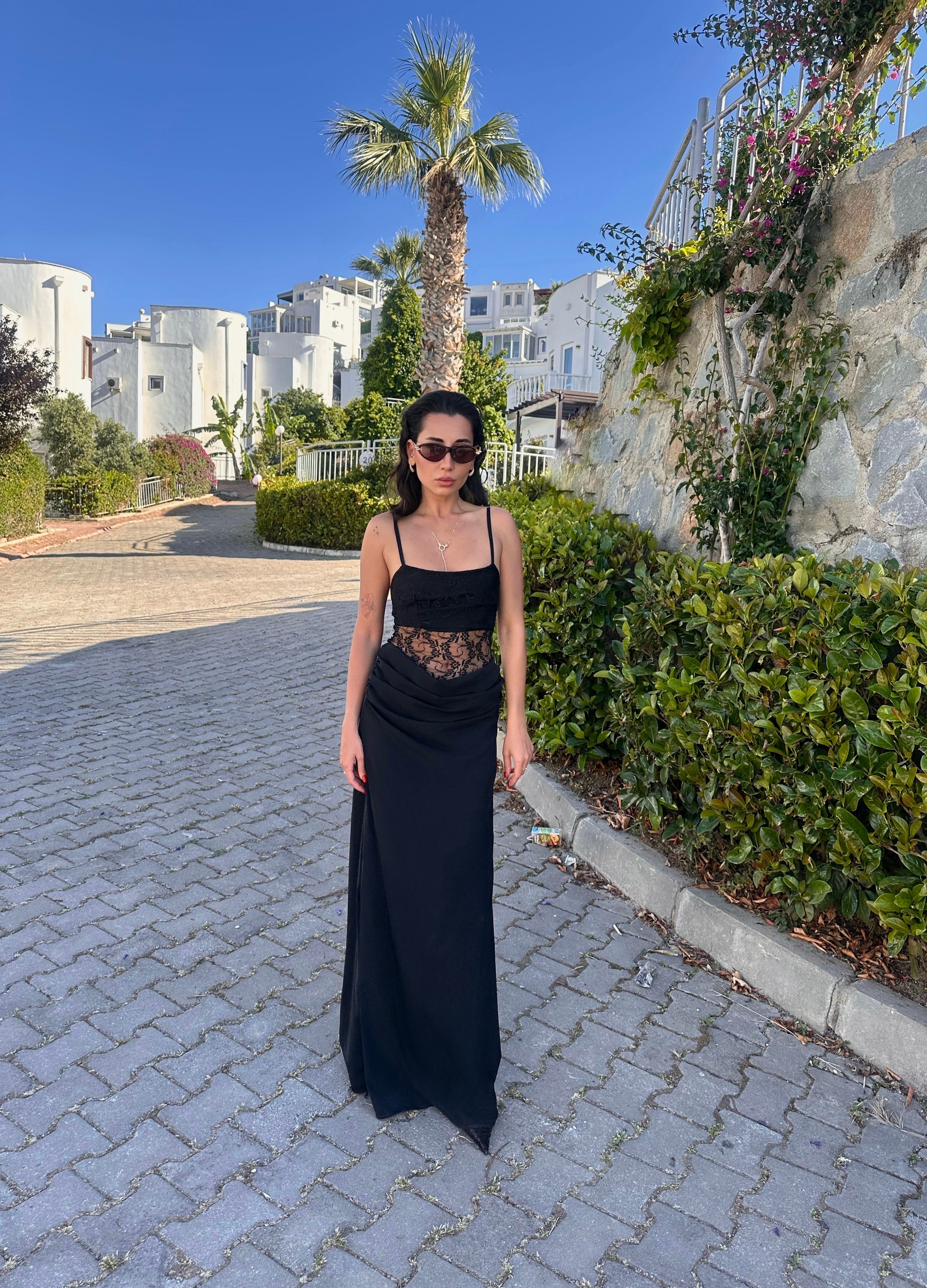 Black Dahlia Maxi Elbise