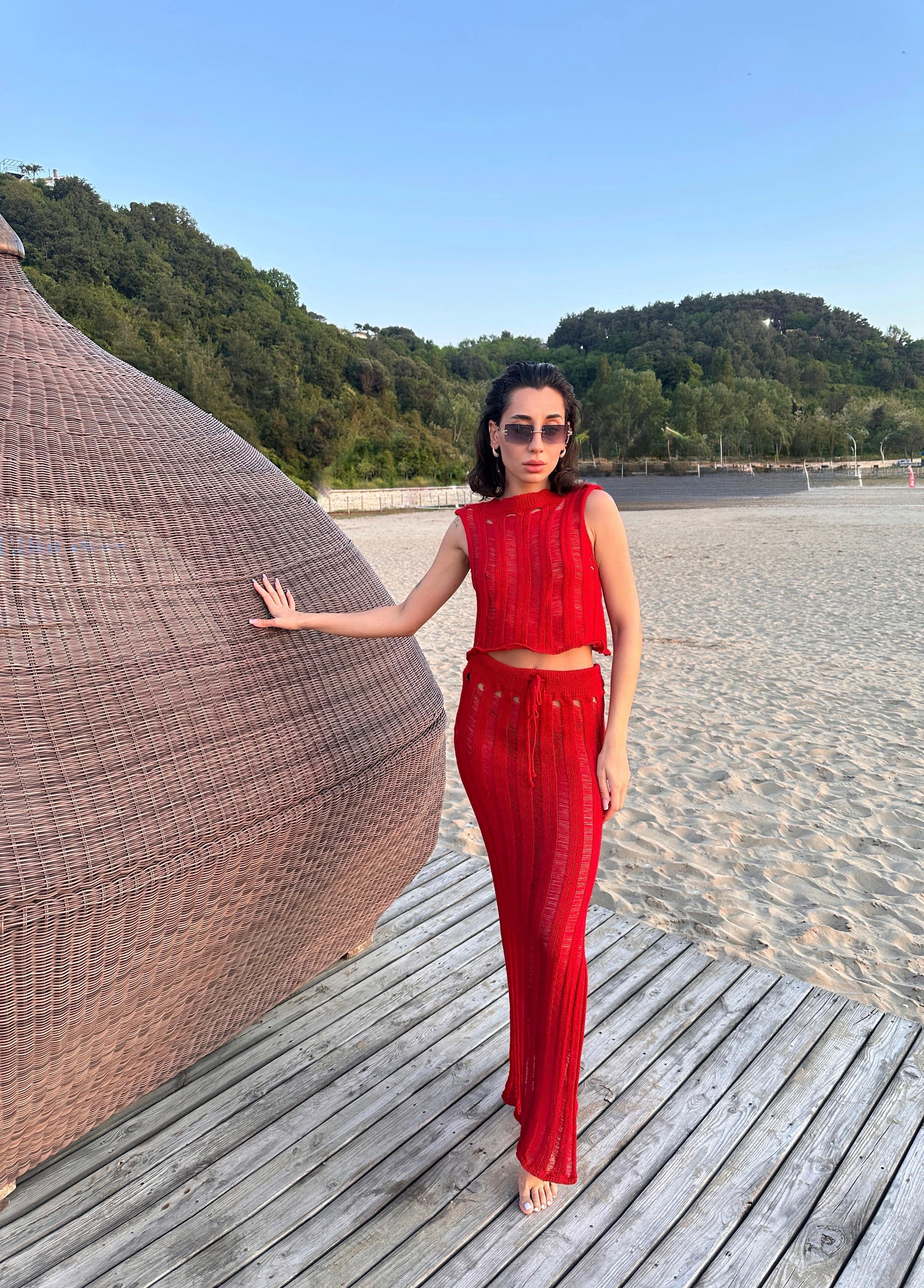 Tasarım Ajurlu Etek Takım