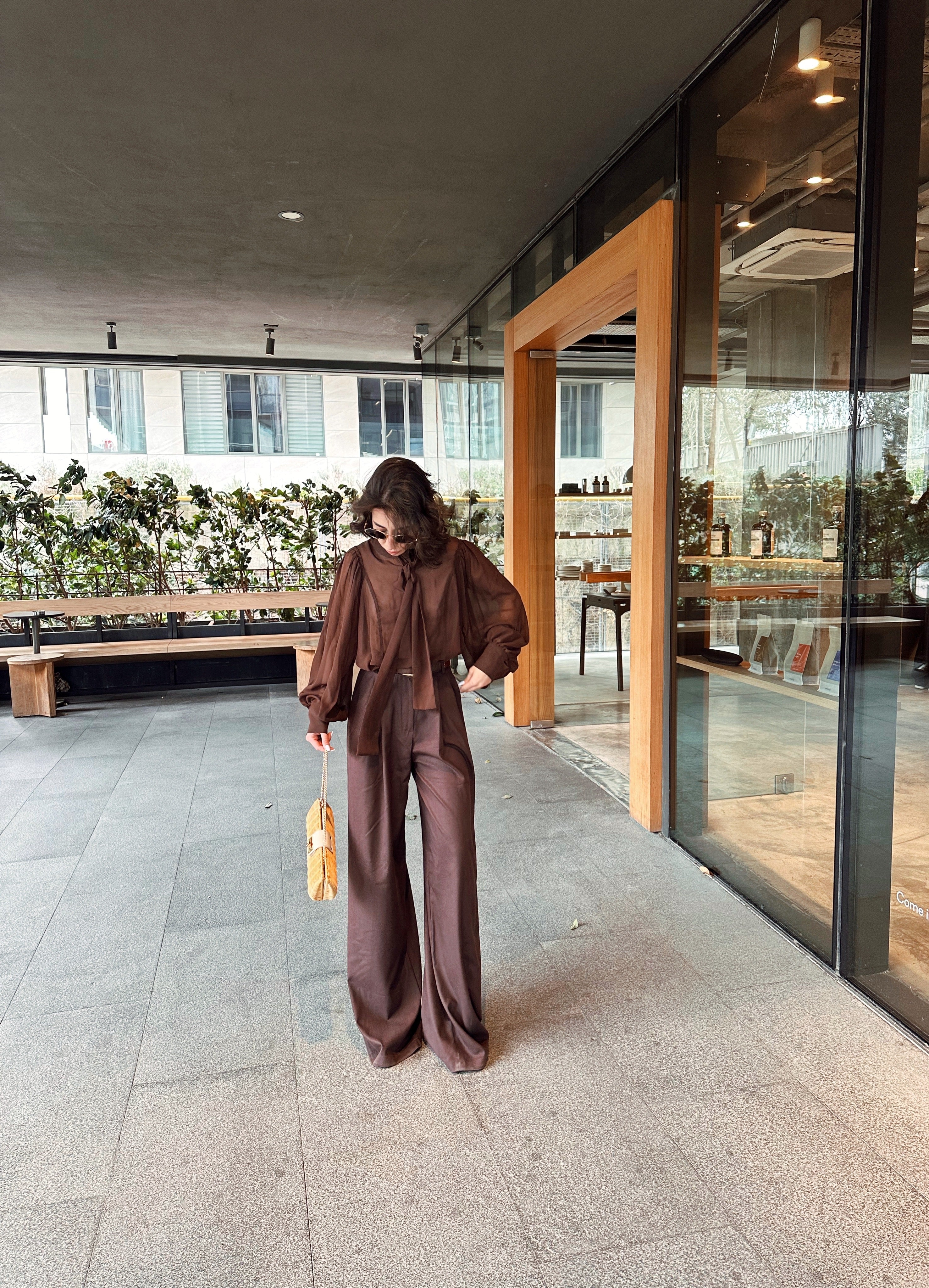 Premıum Kahverengi Palazzo