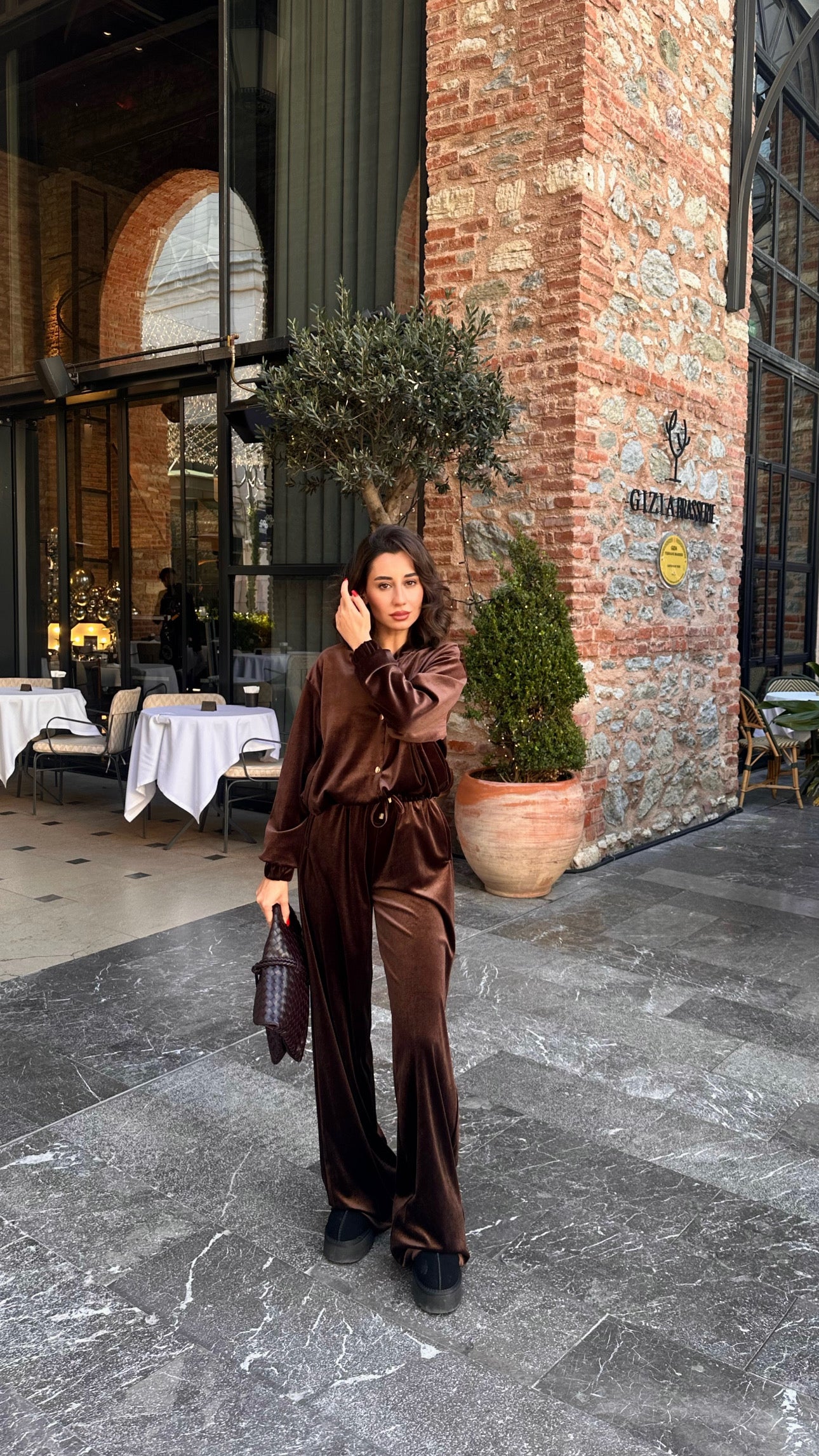 Bomber Ceket Kadife Takım