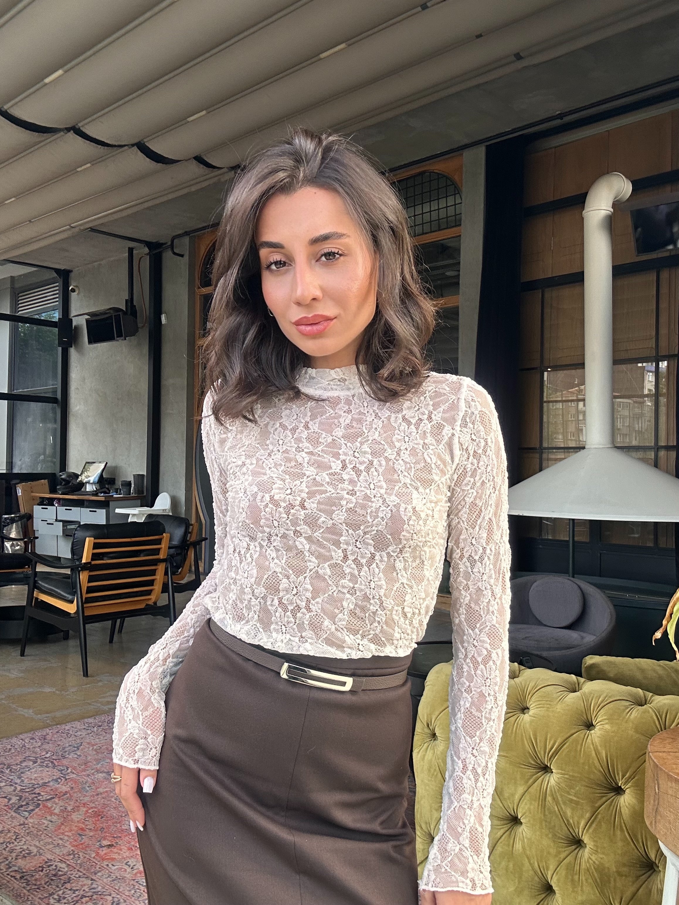 Tasarım Dantel Bluz