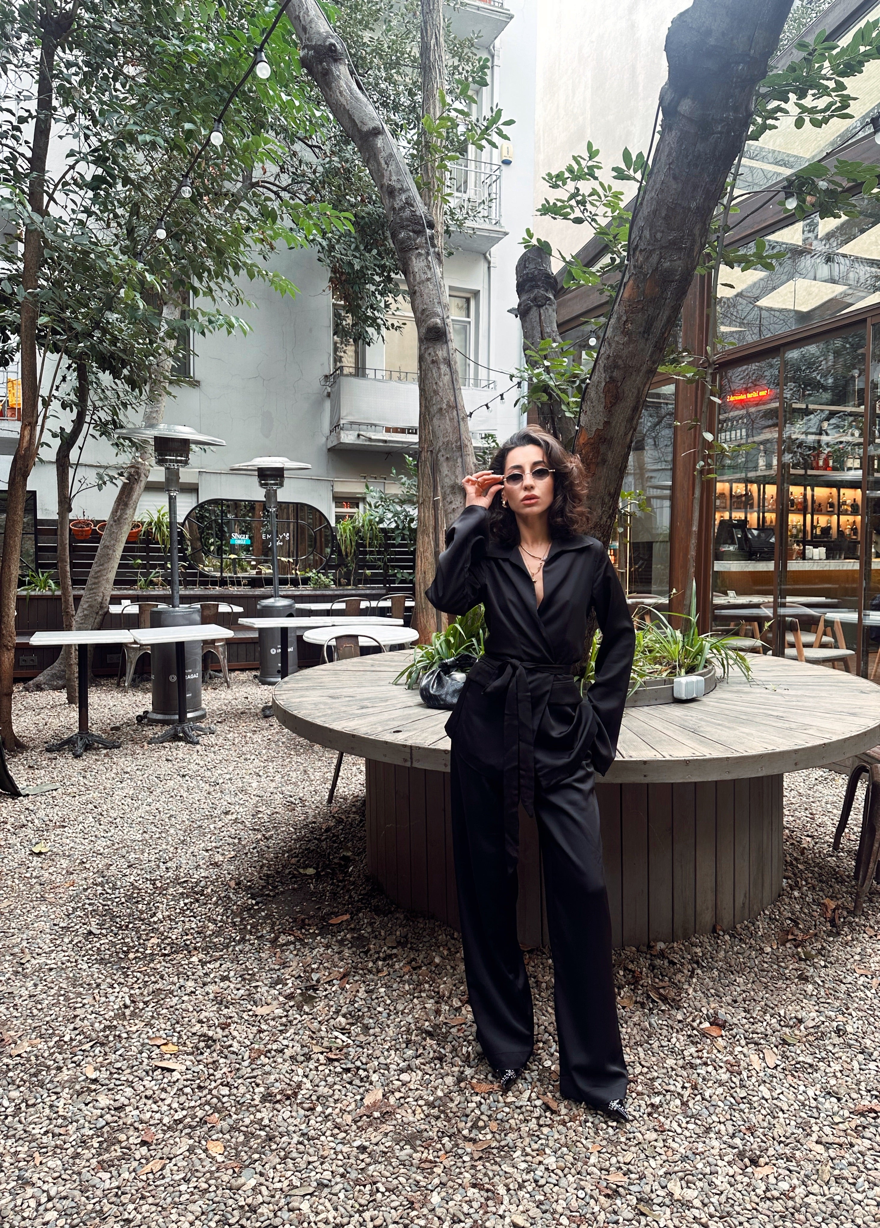 Saten Pantolon Takım