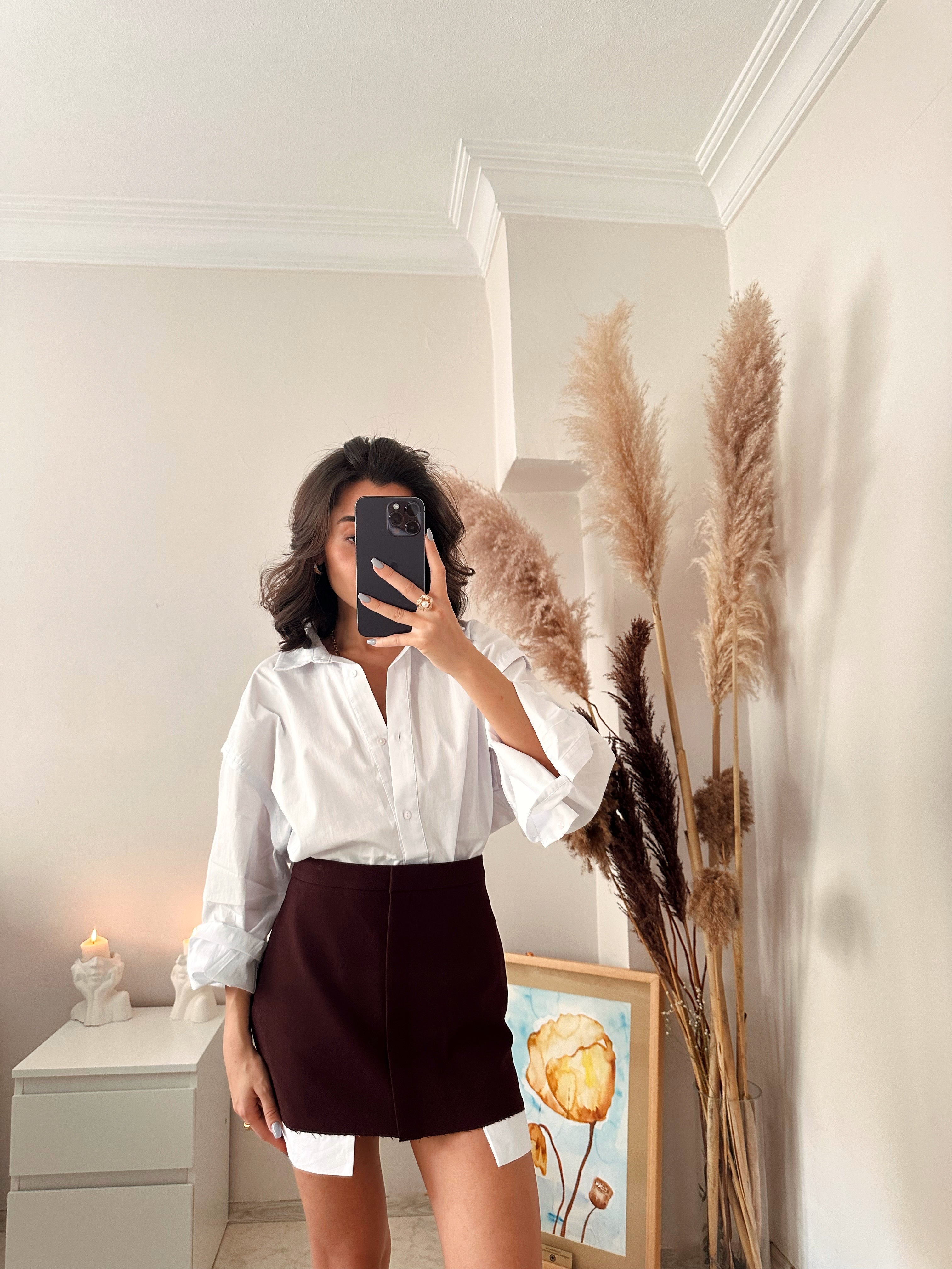 Önü Fermuarlı Etek