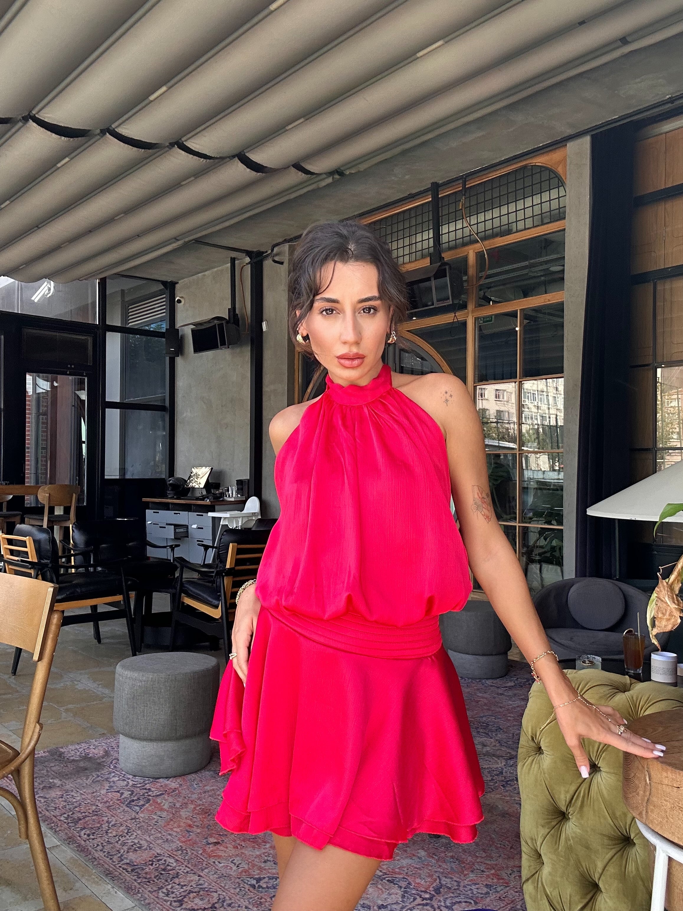 Velvet Breeze Mini Elbise