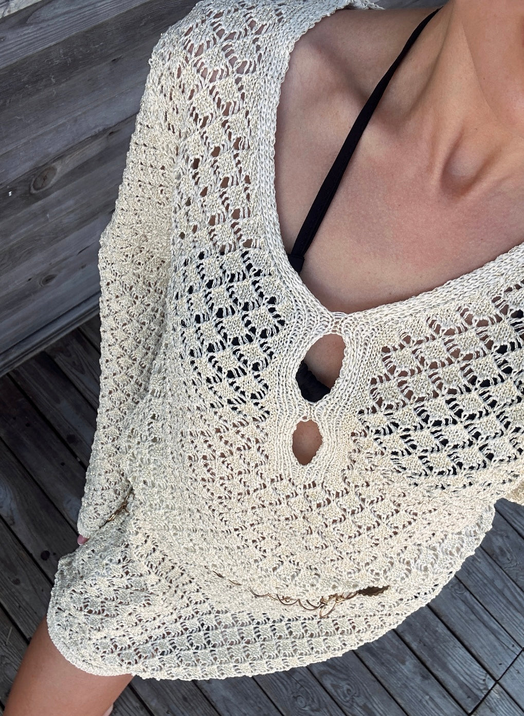 Gold Triko Mini Elbise