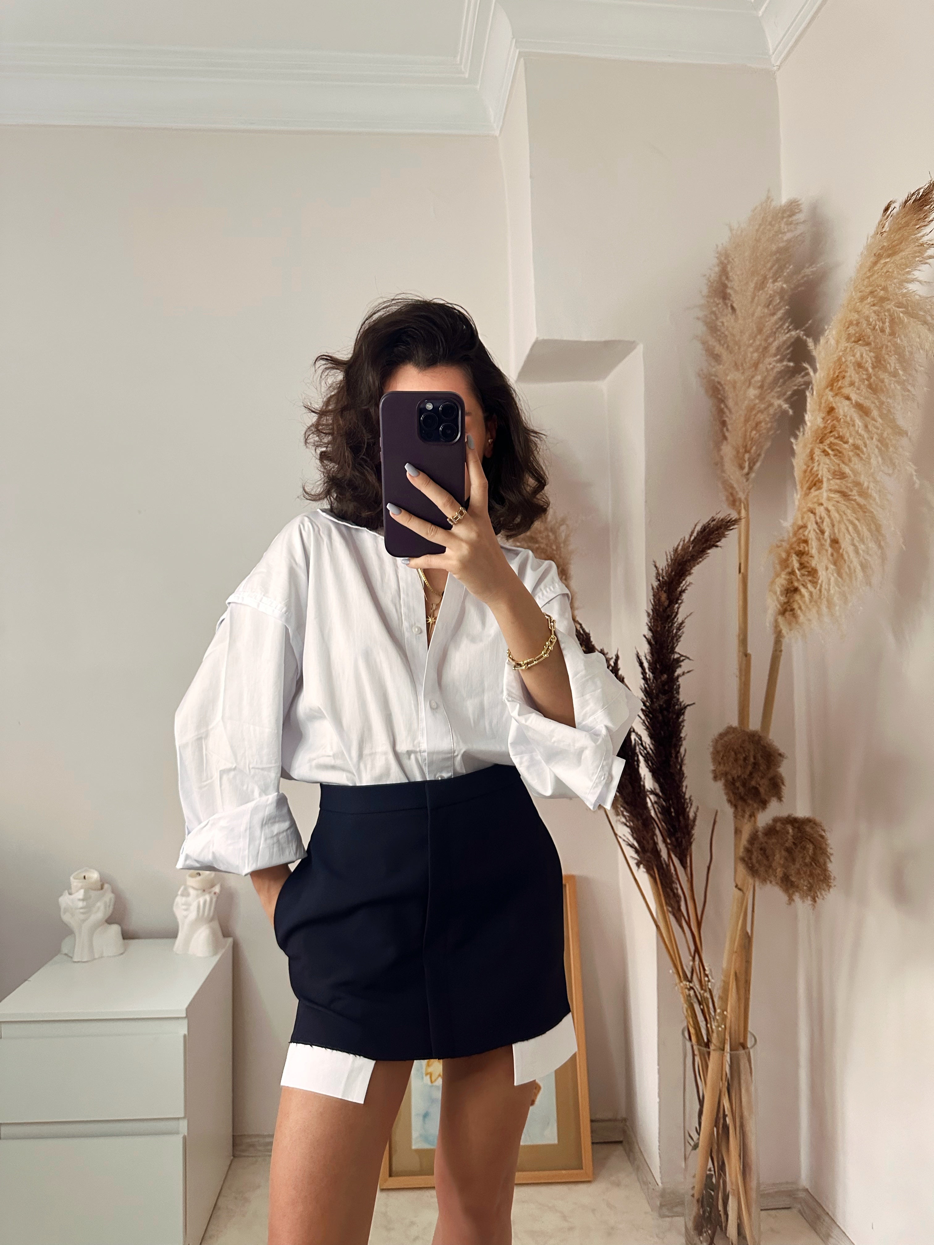 Önü Fermuarlı Etek