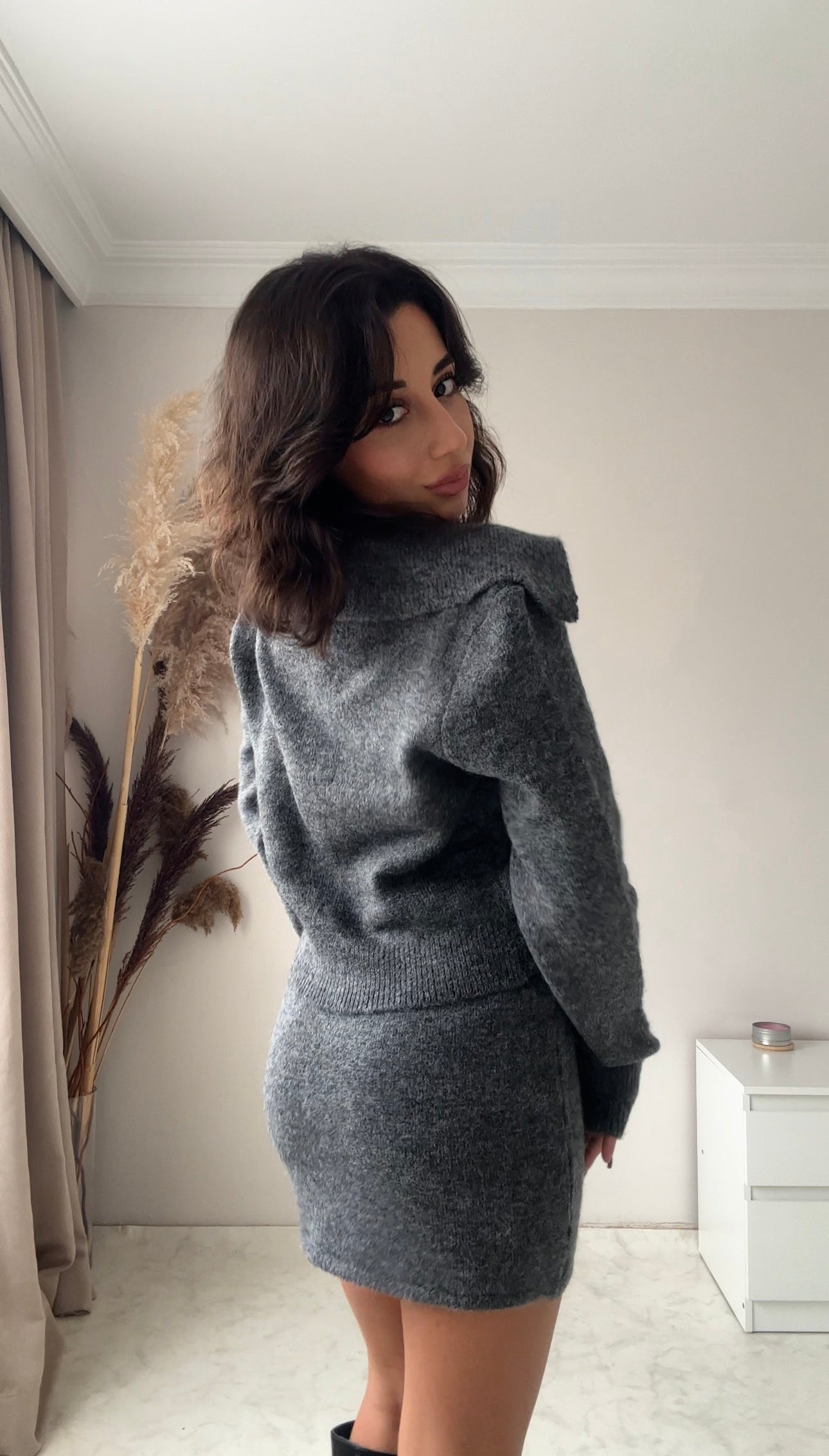 Noa Triko Hırka Etek Takım