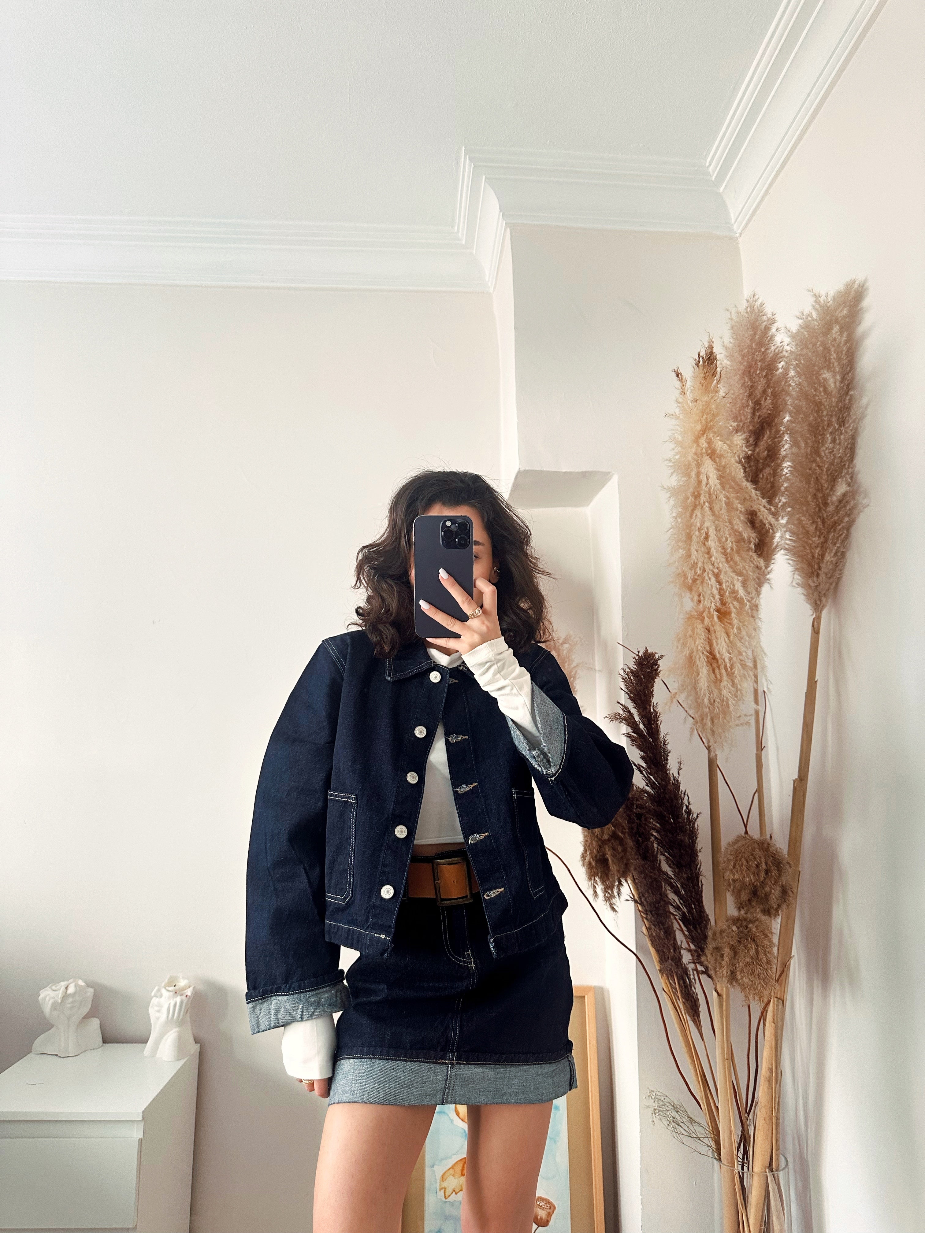 Ceket Etek Denım Takım