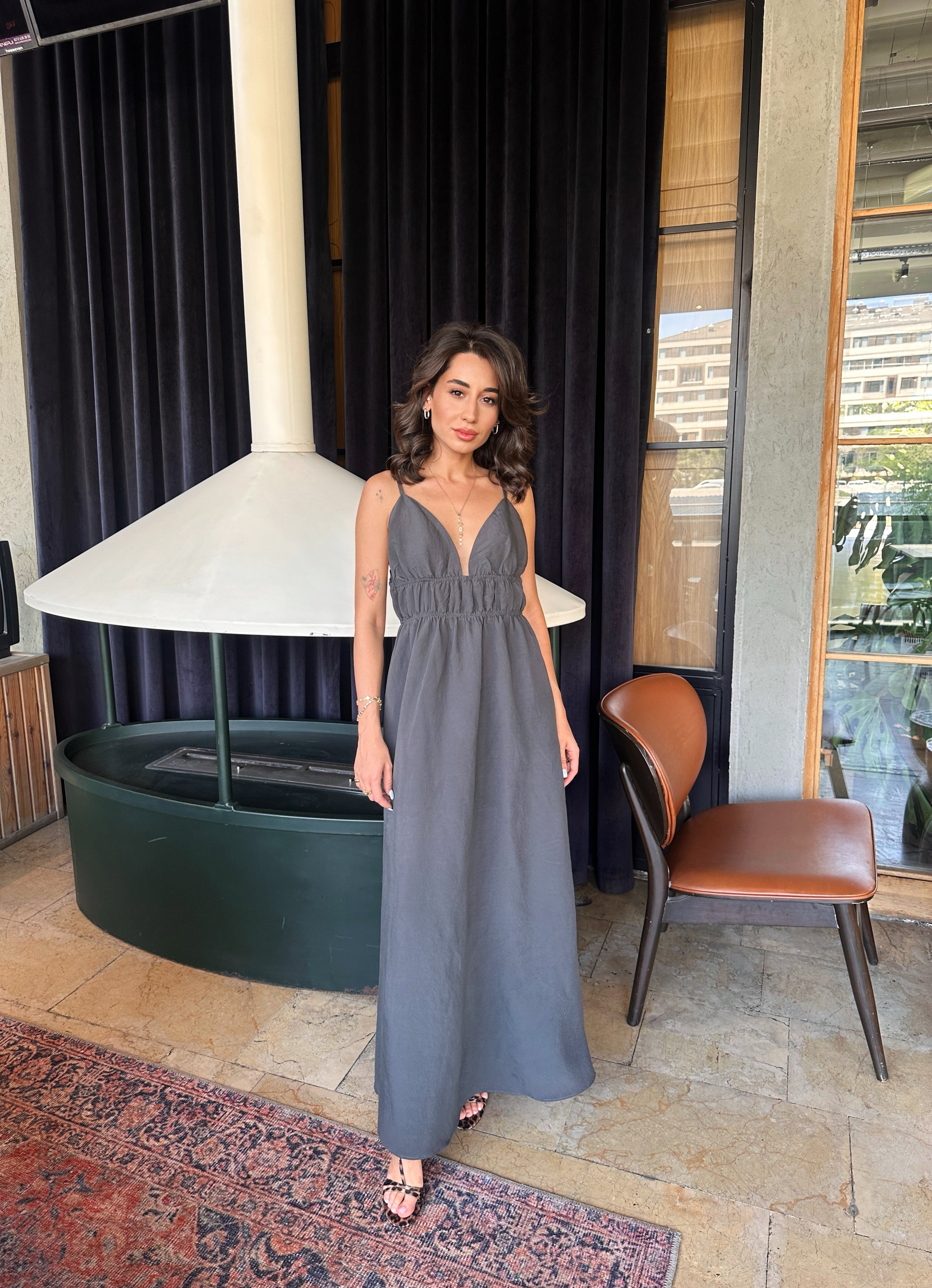 Askılı Maxi Elbise