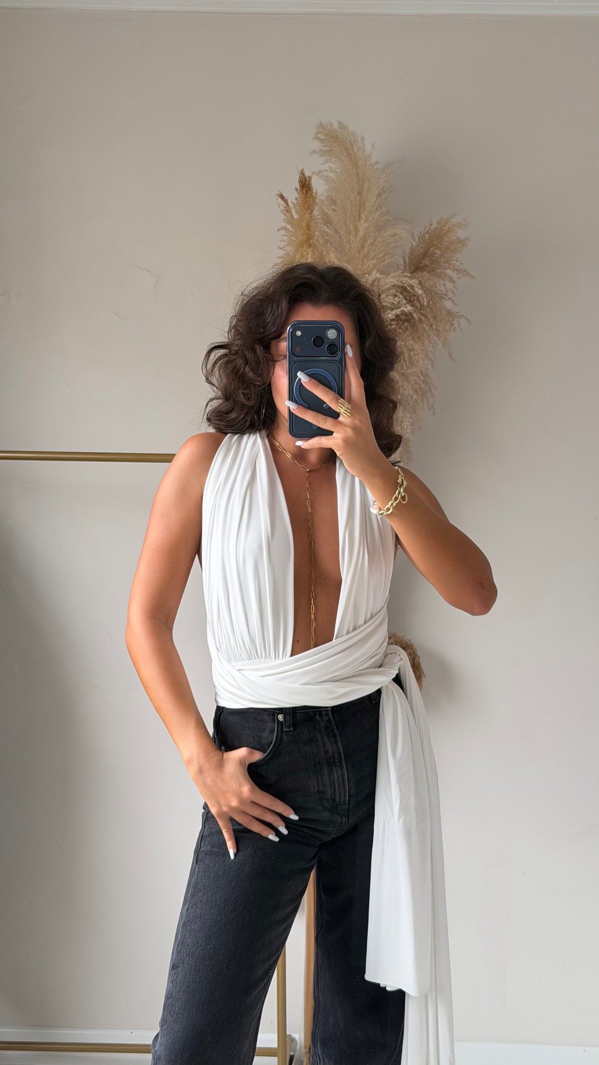 Sashé Beyaz Bodysuit