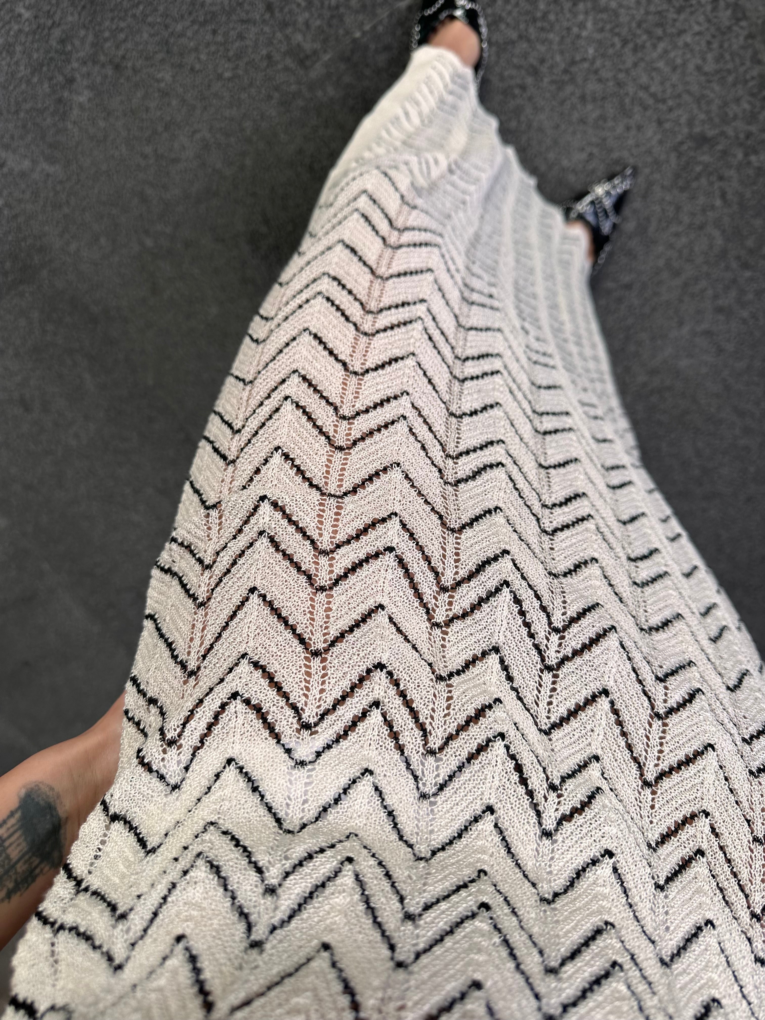 Desenli Etek Triko Takım