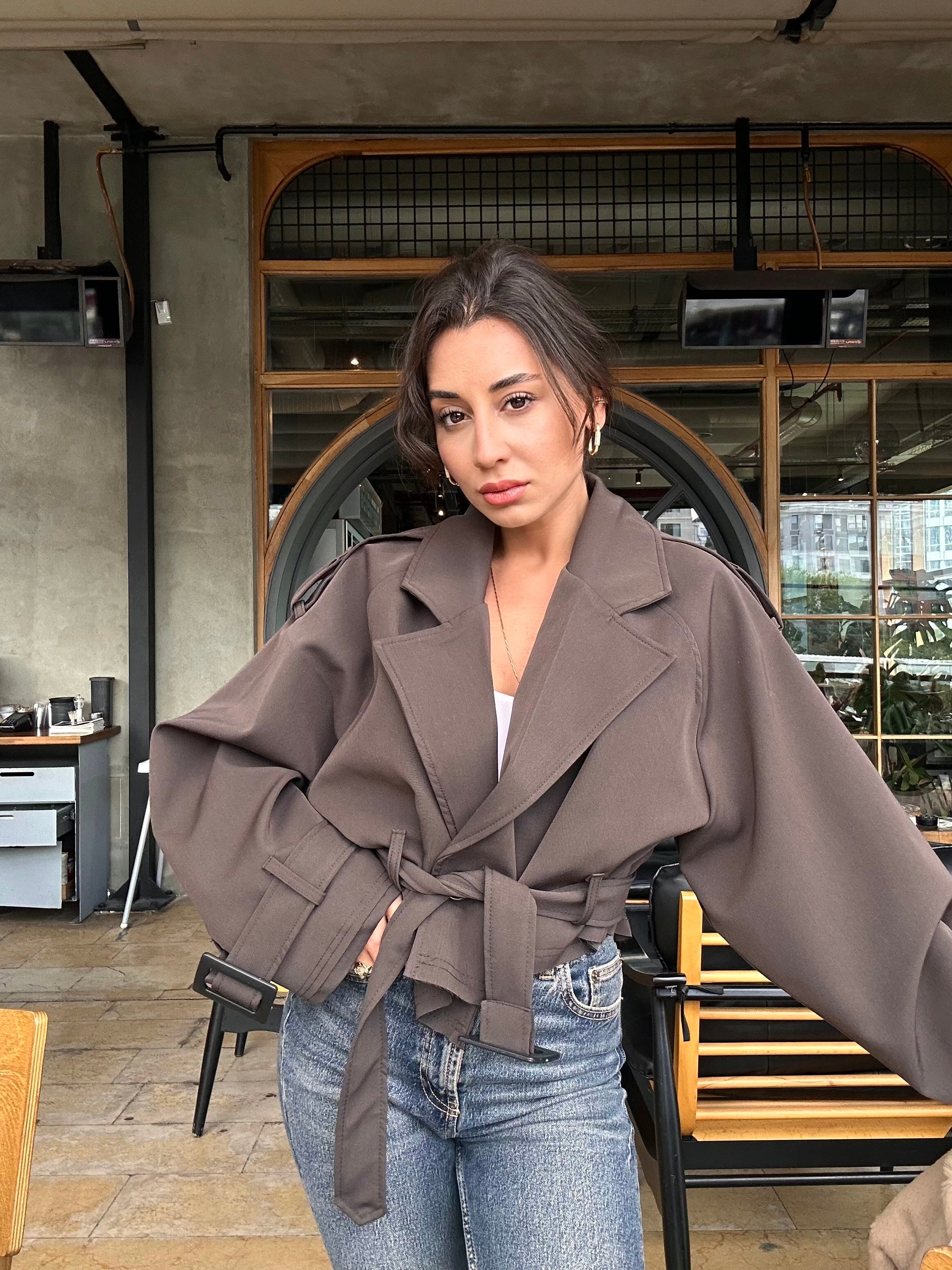 Cocoa Breeze Crop Ceket