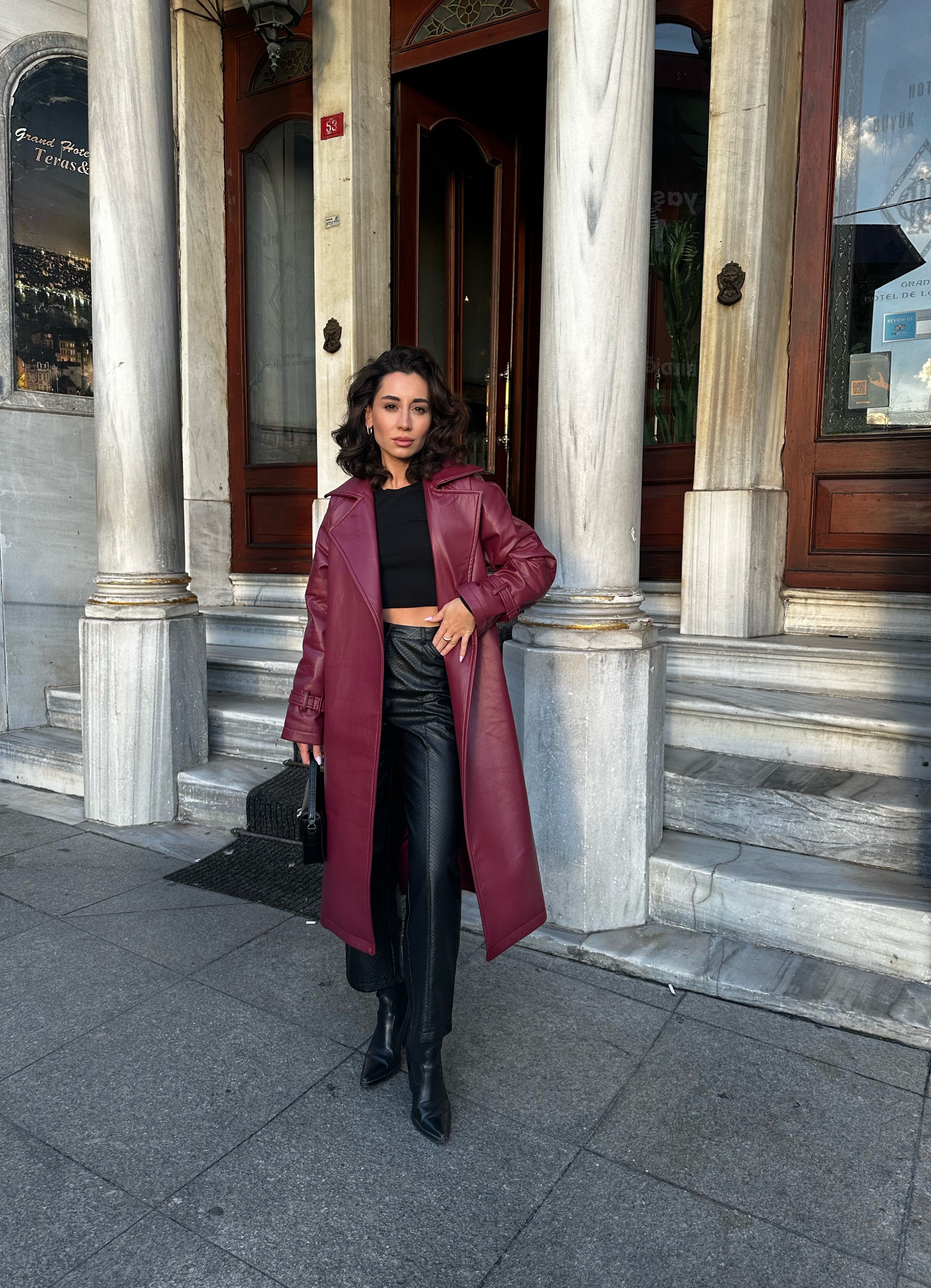 Premium Deri Trençkot