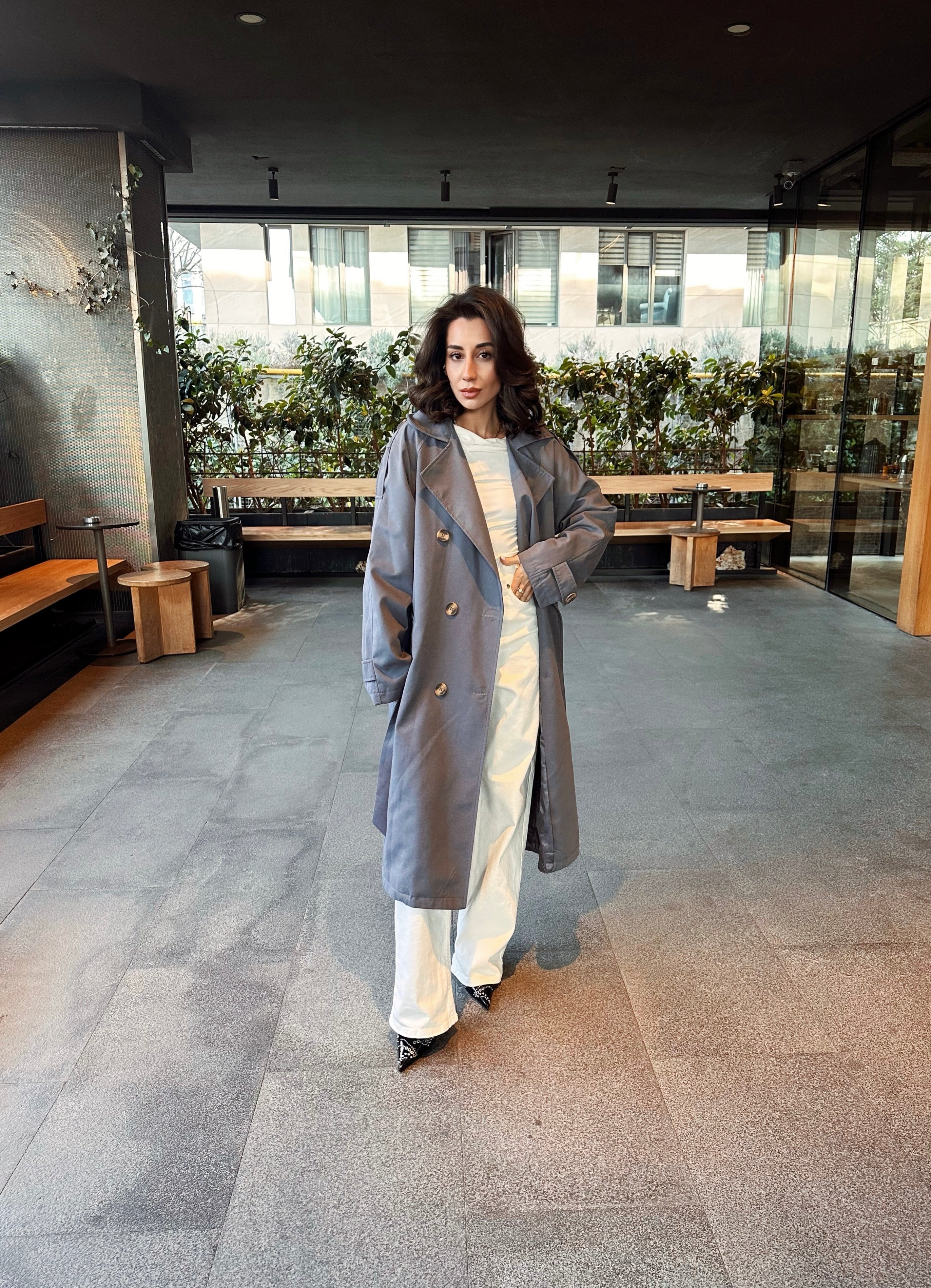 Premıum Kuşaklı Trençkot