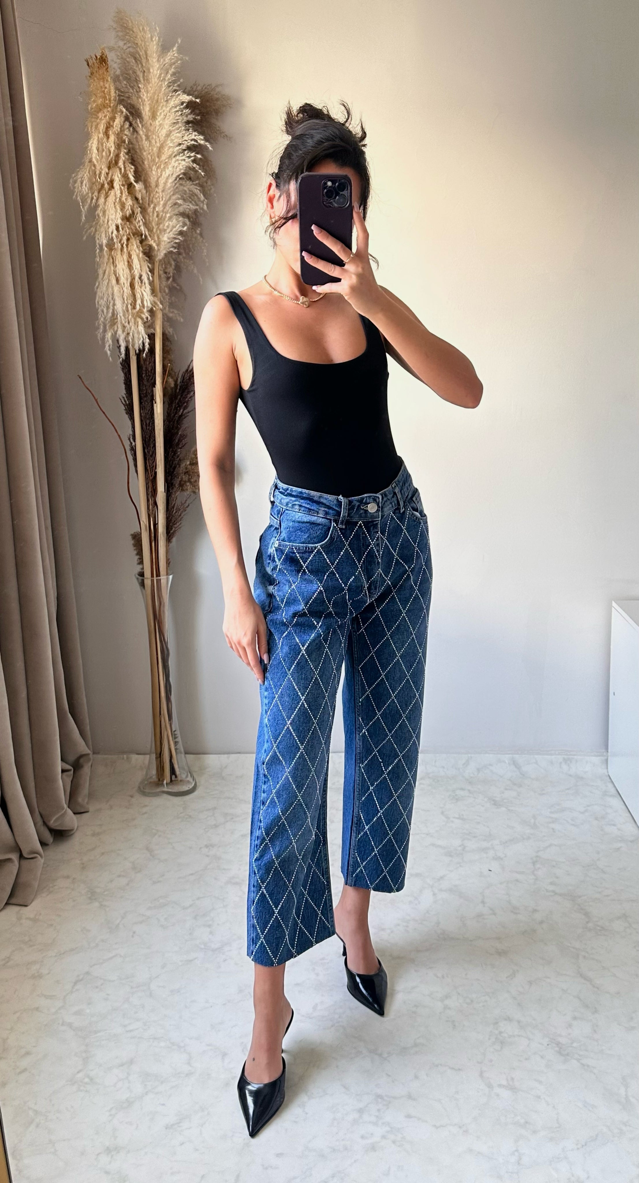 Taşlı Straıght Jean