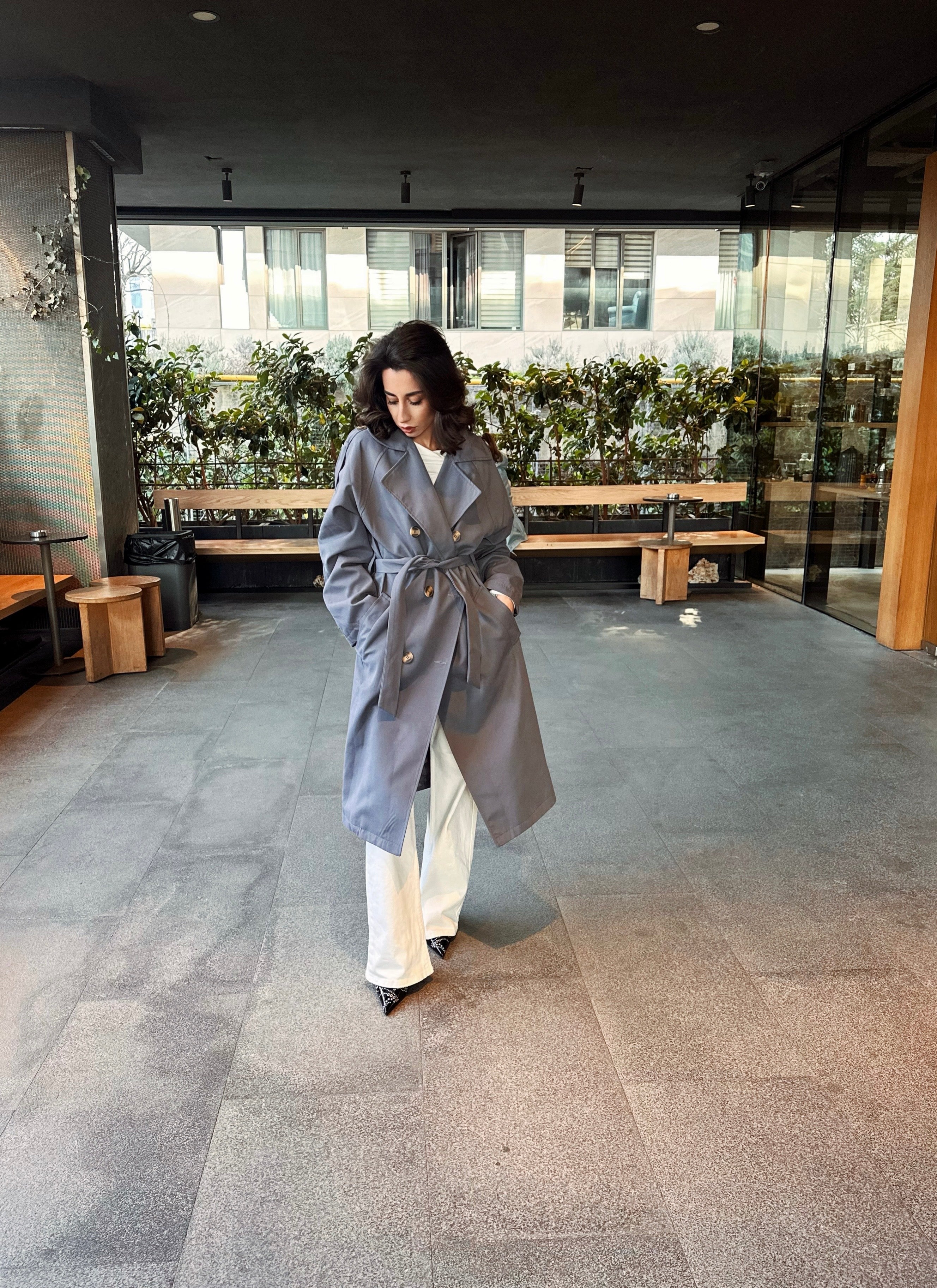 Premıum Kuşaklı Trençkot