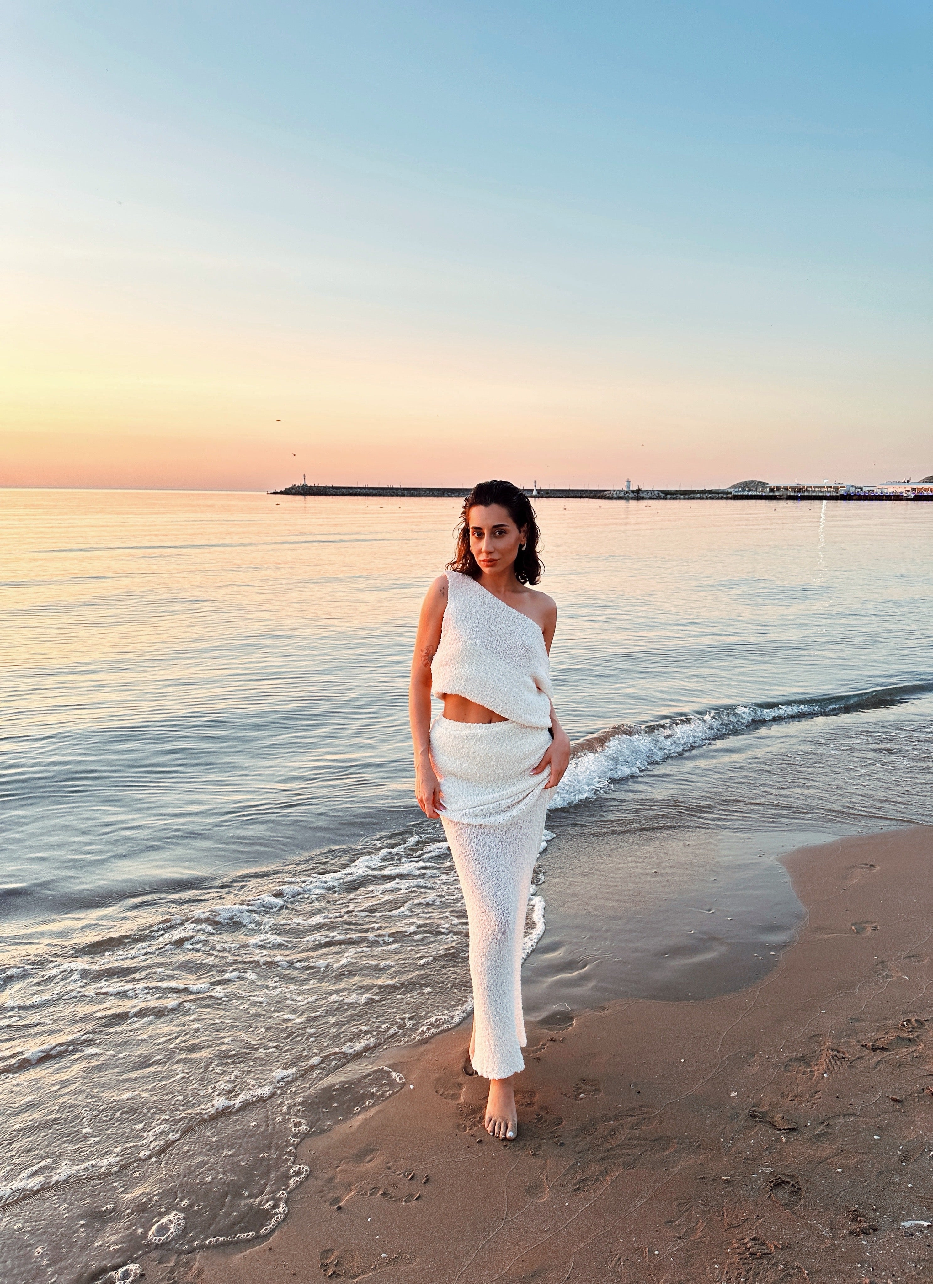 Dokulu Merserize Beach Etek Takımı💥