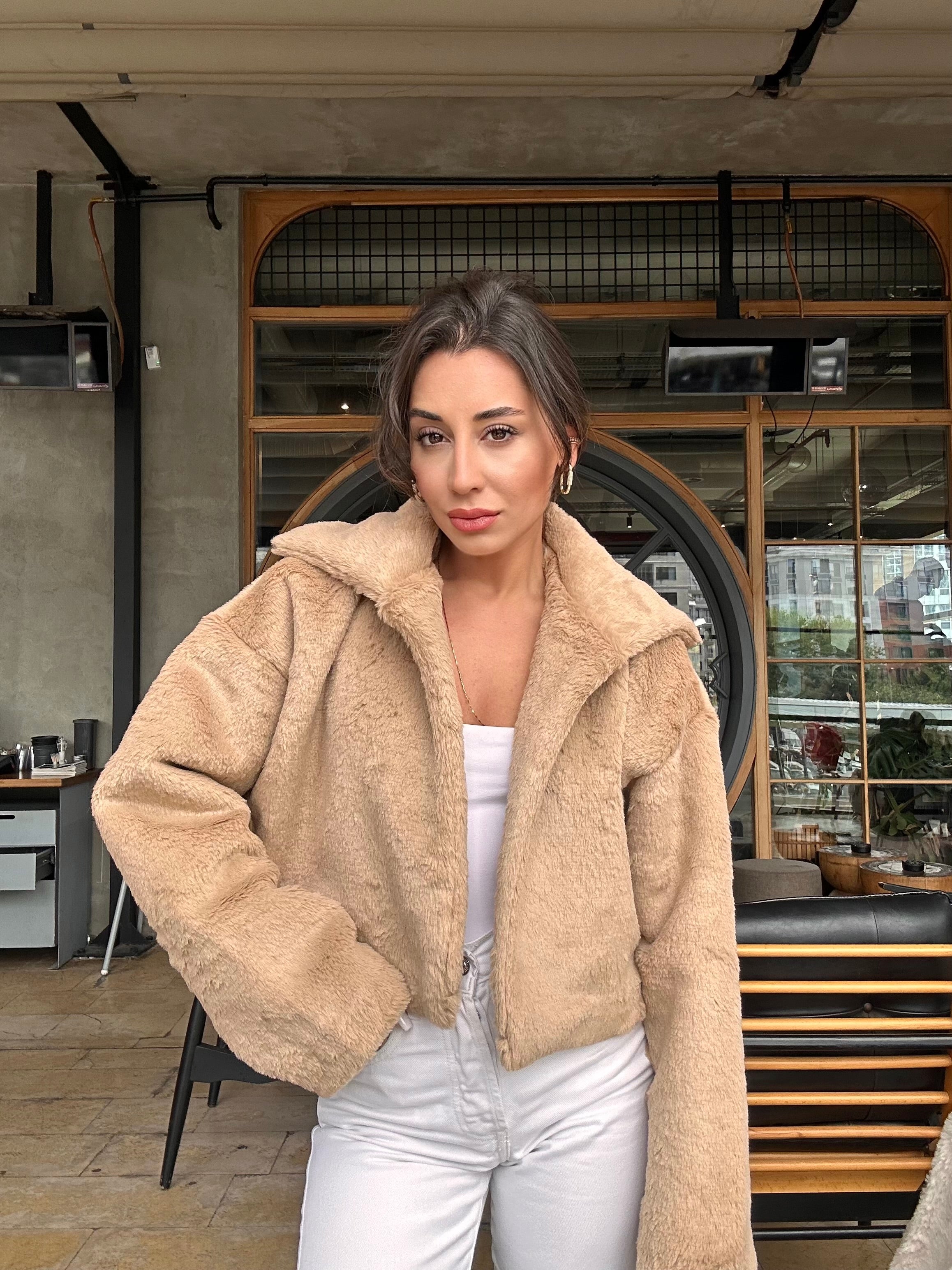 Teddy Dokulu Kürk Mont