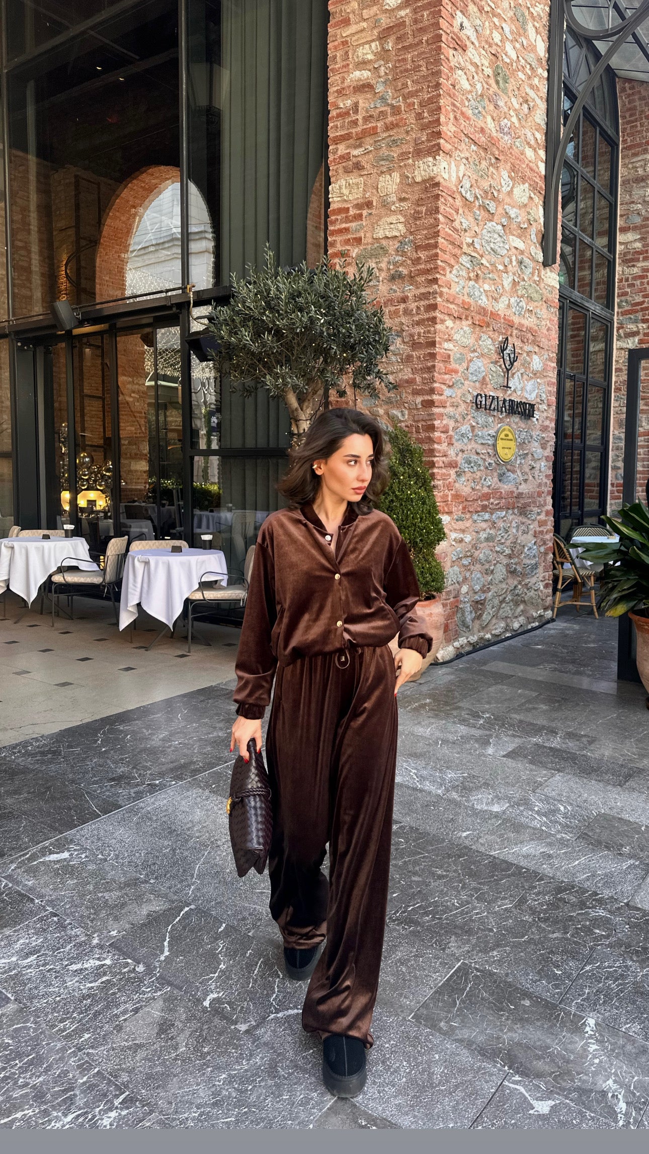 Bomber Ceket Kadife Takım