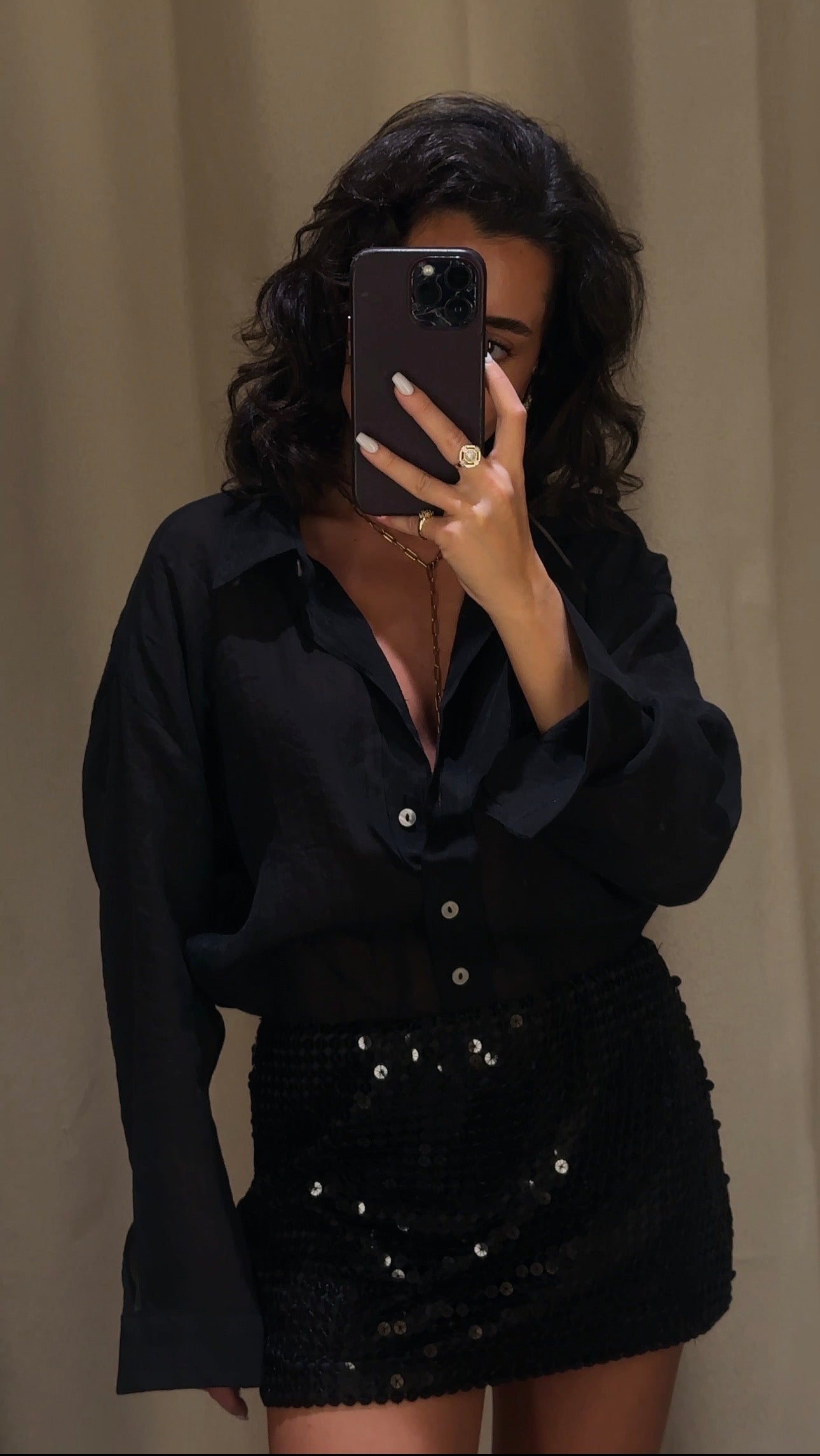 İpeksi Şifon Gömlek