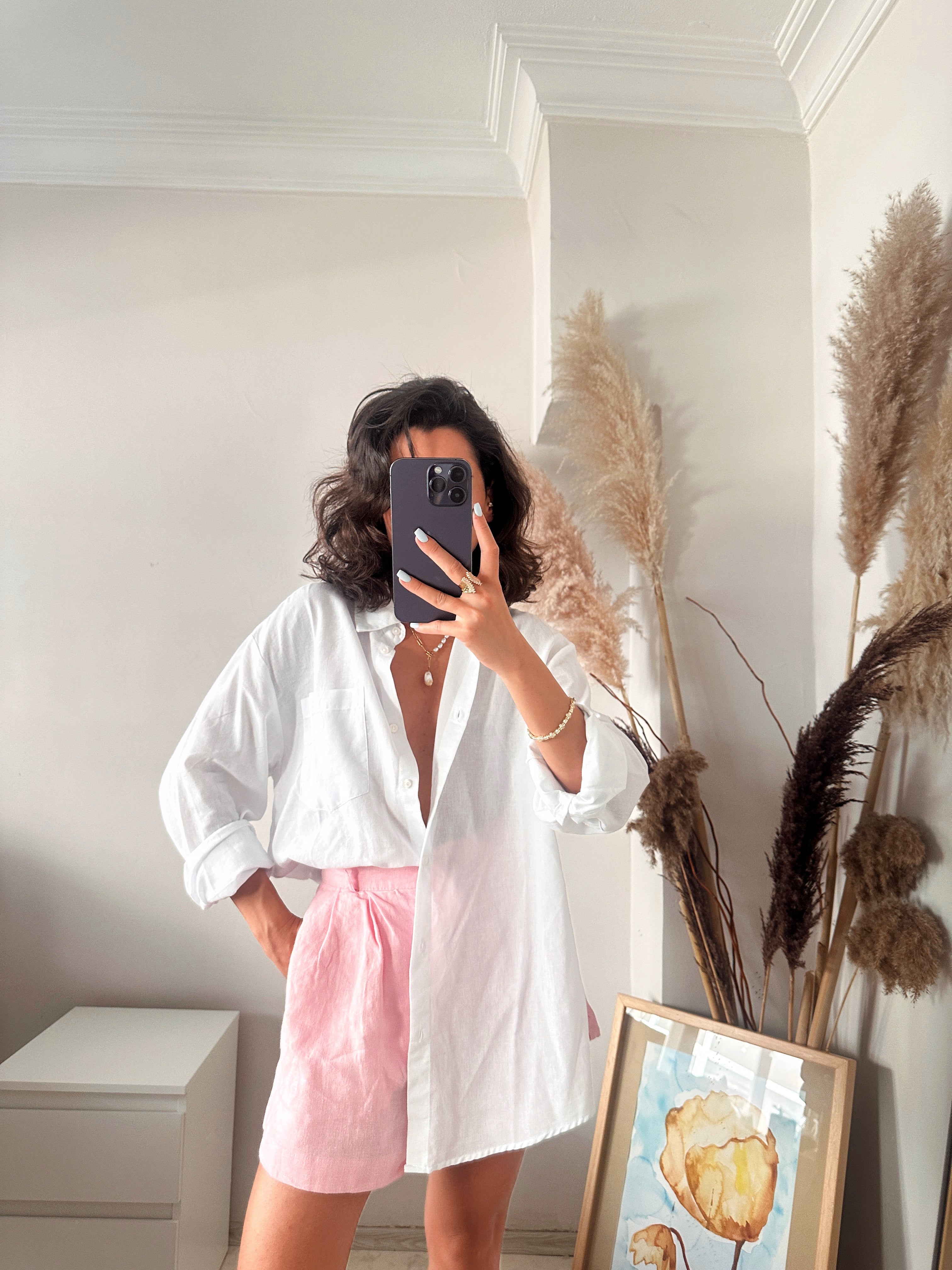 Sırt Dekolteli Gömlek