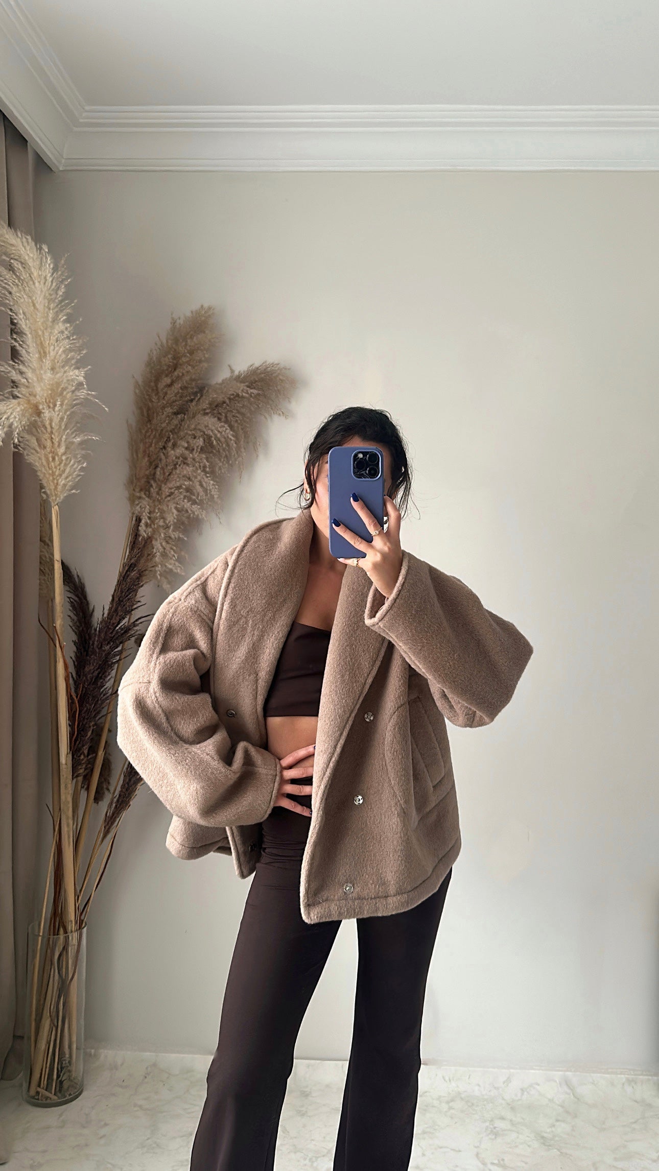 Şal Yaka Yün Kaban