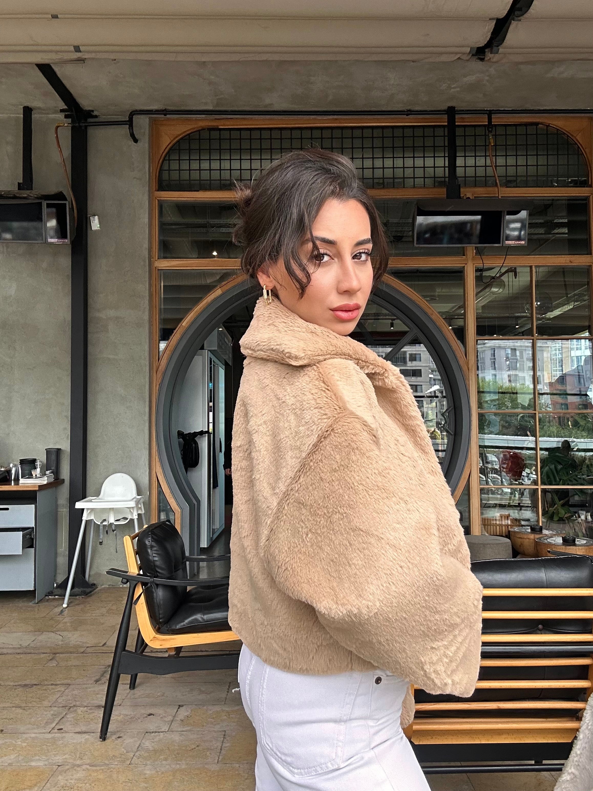 Teddy Dokulu Kürk Mont