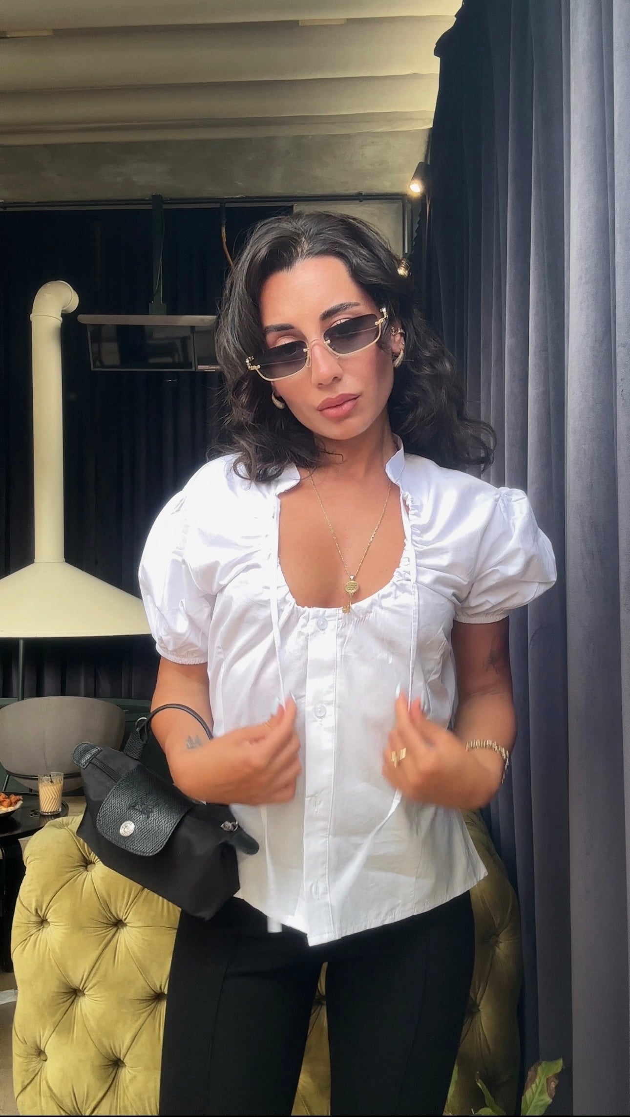 Bianca Büzgü Detay Gömlek