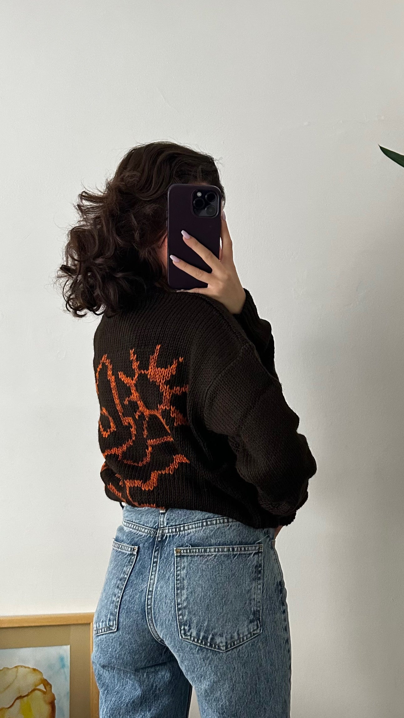 Orj.Marka Desenli Örgü Kazak