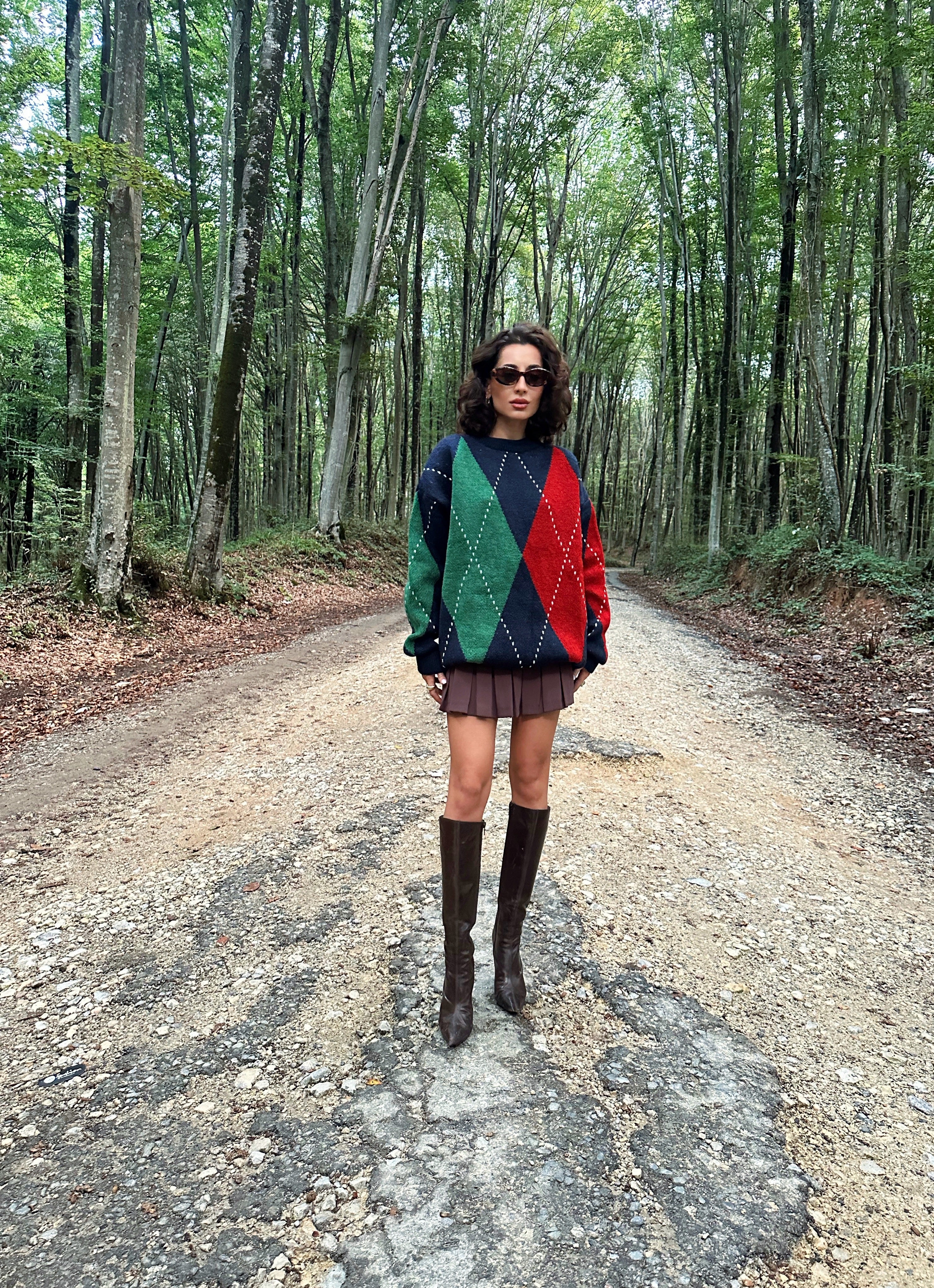 Baklava Desenli Kazak