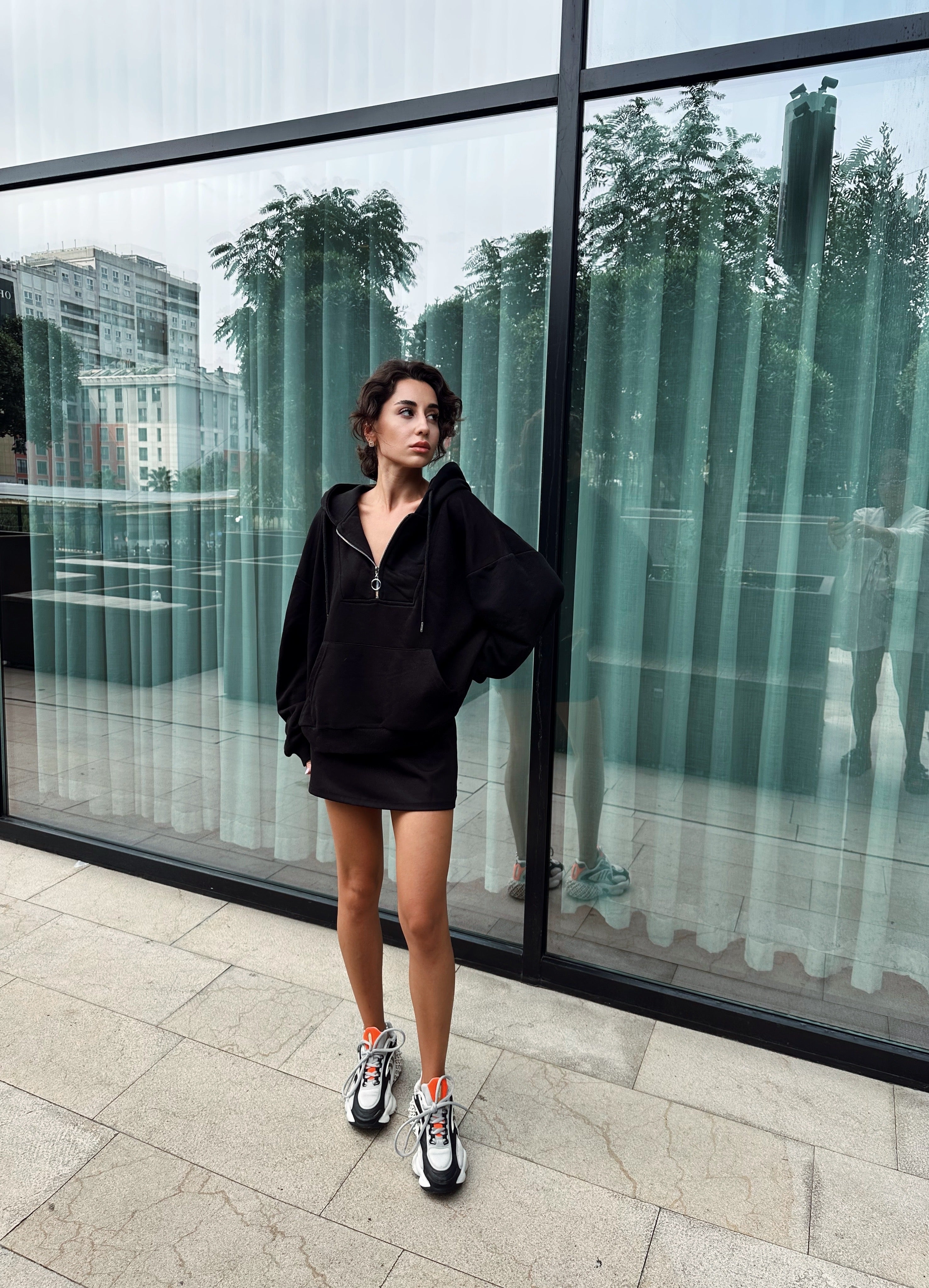 Fermuarlı Sweatshirt