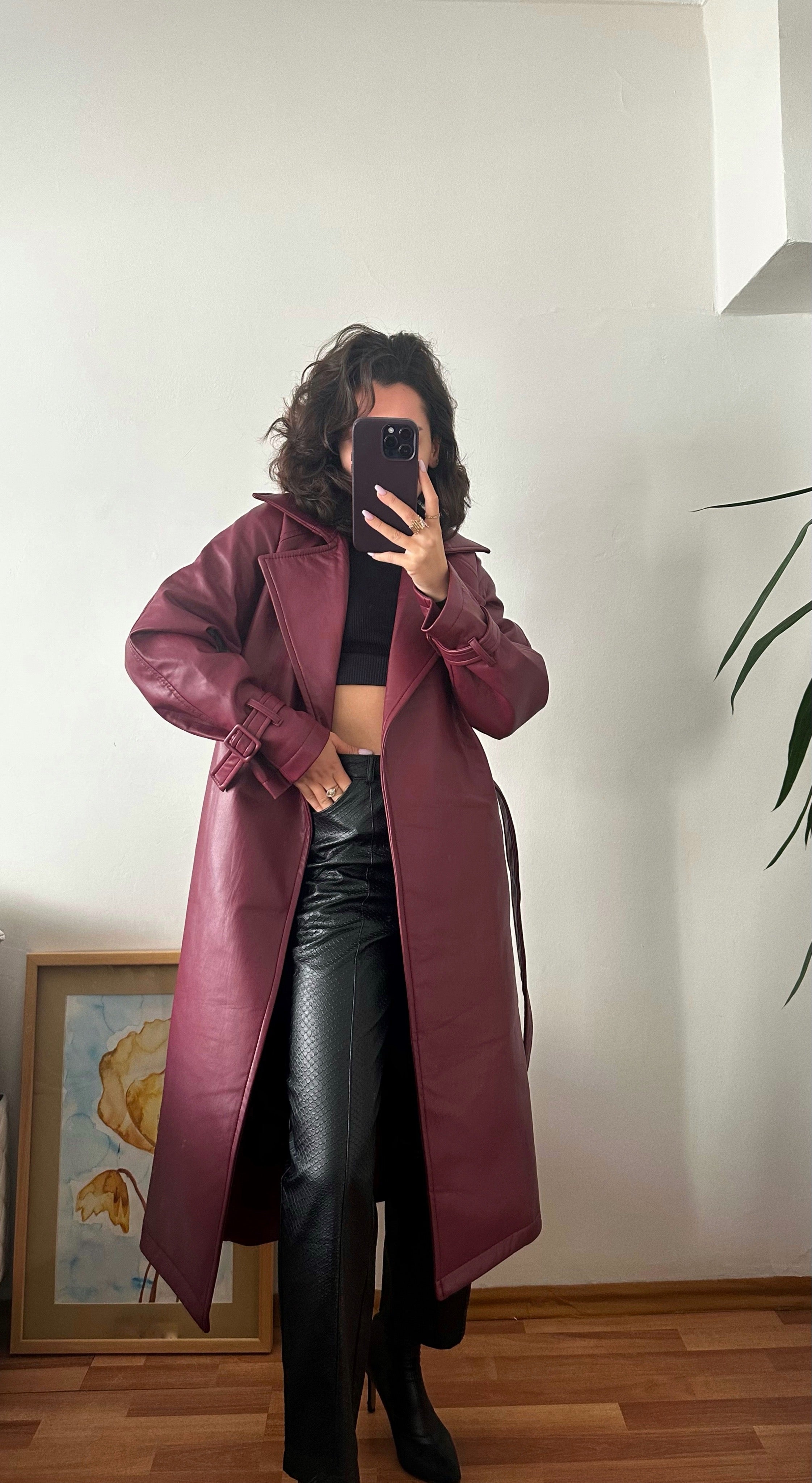 Premium Deri Trençkot